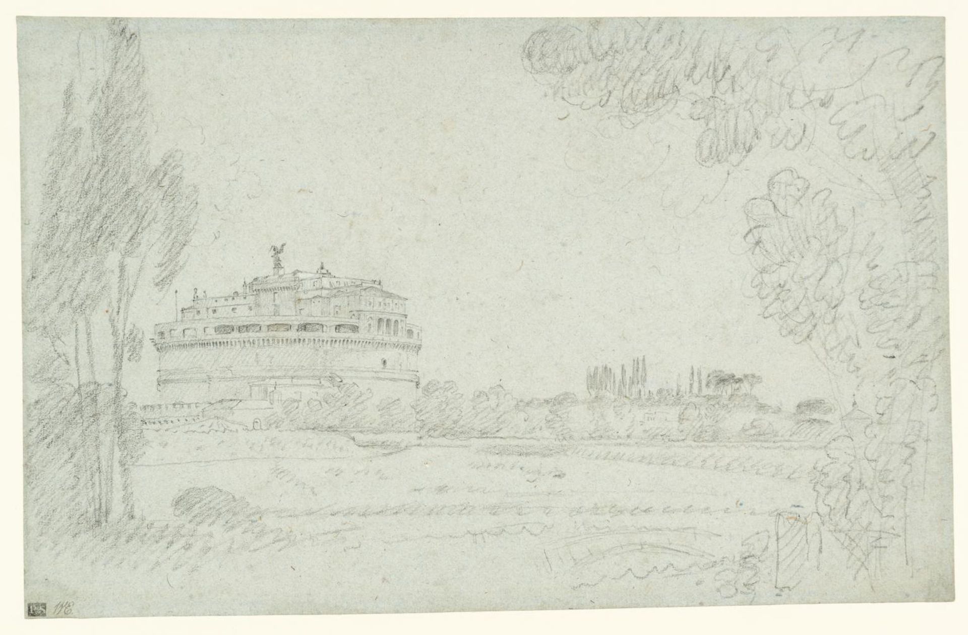 The Castle of St Angelo, Rome by Richard Wilson