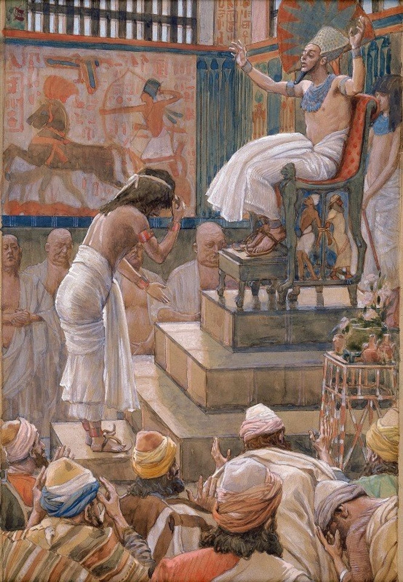 Joseph and His Brethren Welcomed by Pharaoh by James Tissot