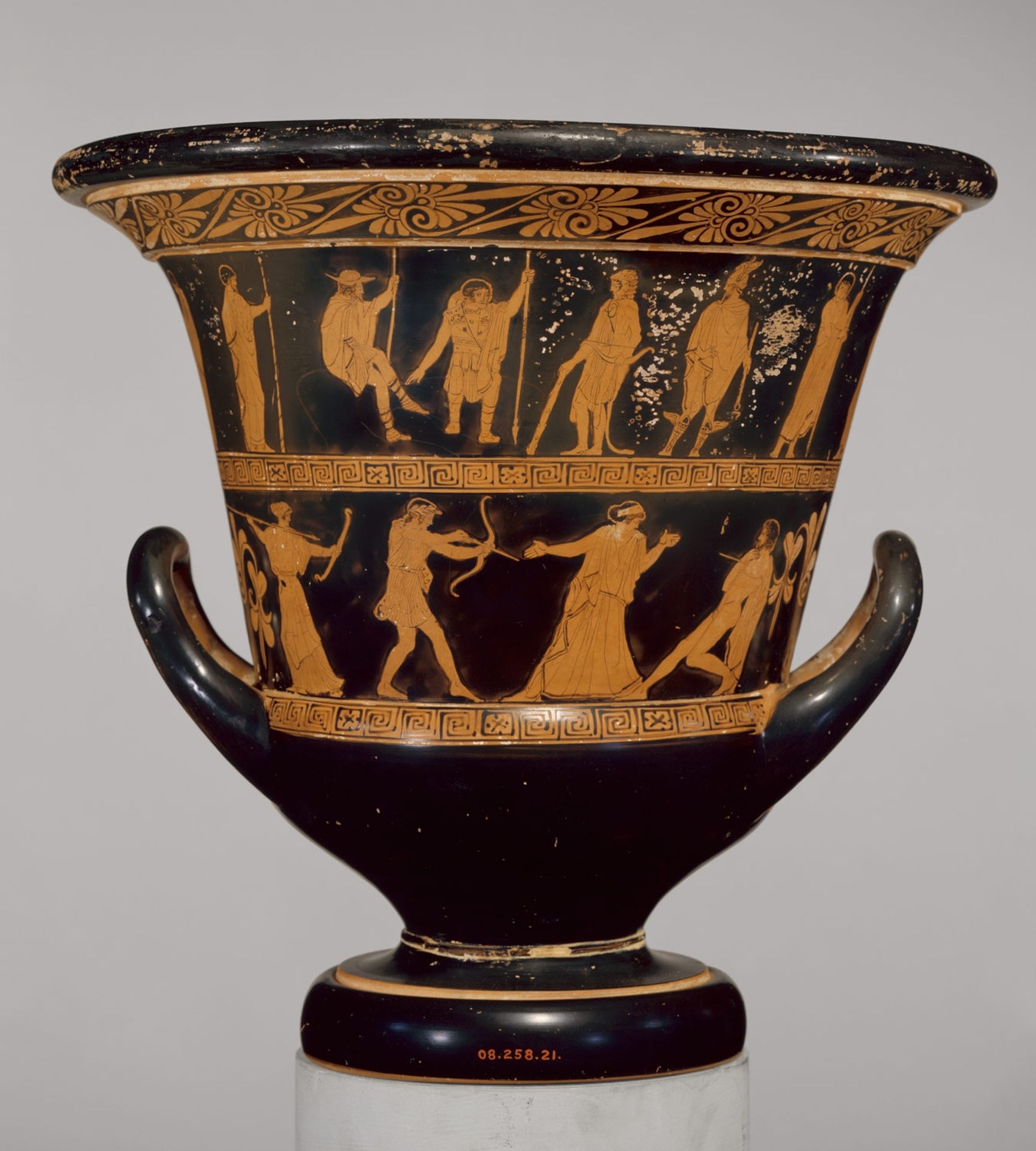 Terracotta Calyx Krater (bowl for Mixing Wine and Water) by Ancient Greek Pottery