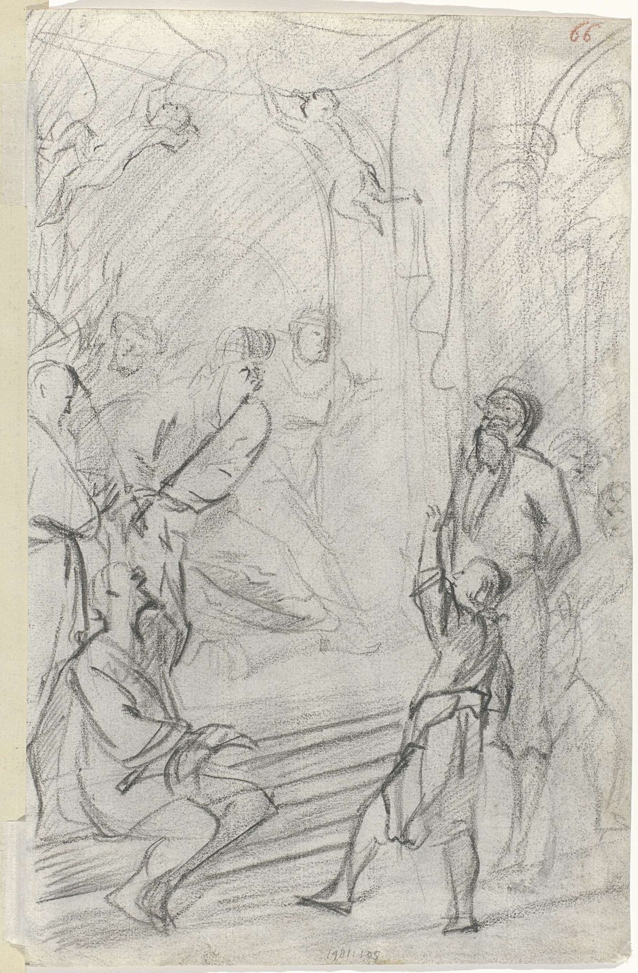 De zoon van Paulus' zuster voor de hoofdkapitein by Pieter Fransz. de Grebber