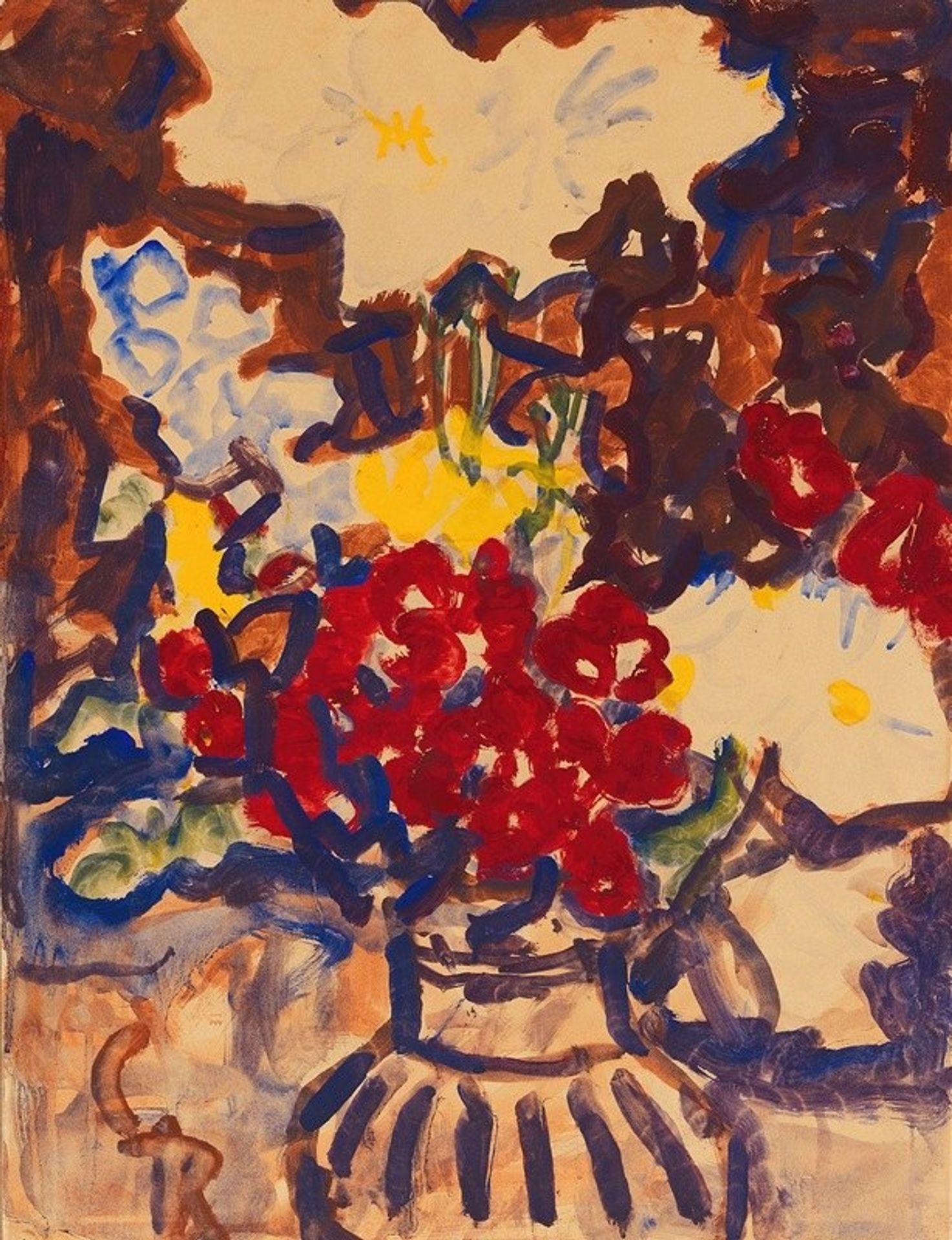 Bunter Sommerblumenstrauß by Christian Rohlfs