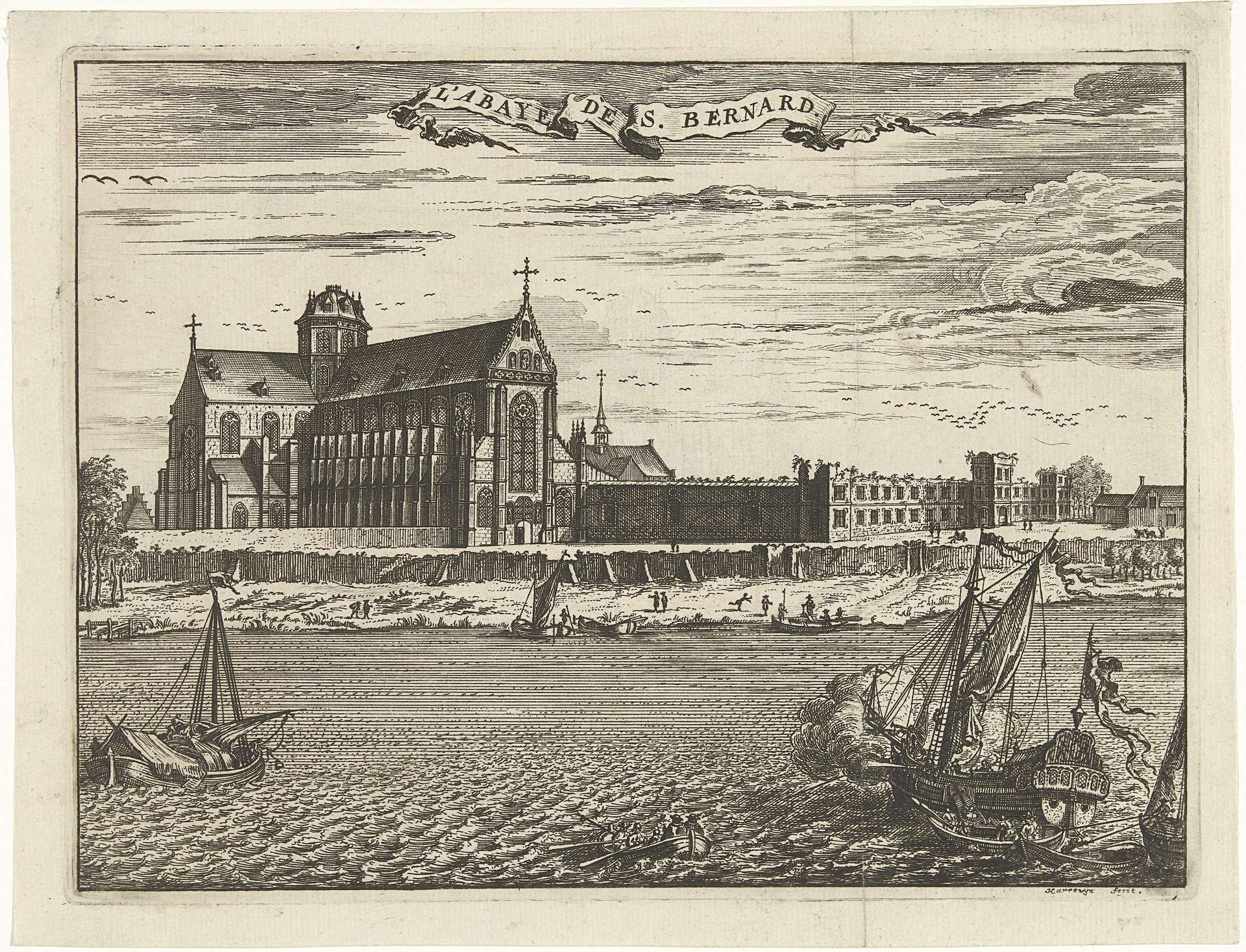 Sint Bernardusabdij by Jacobus Harrewijn