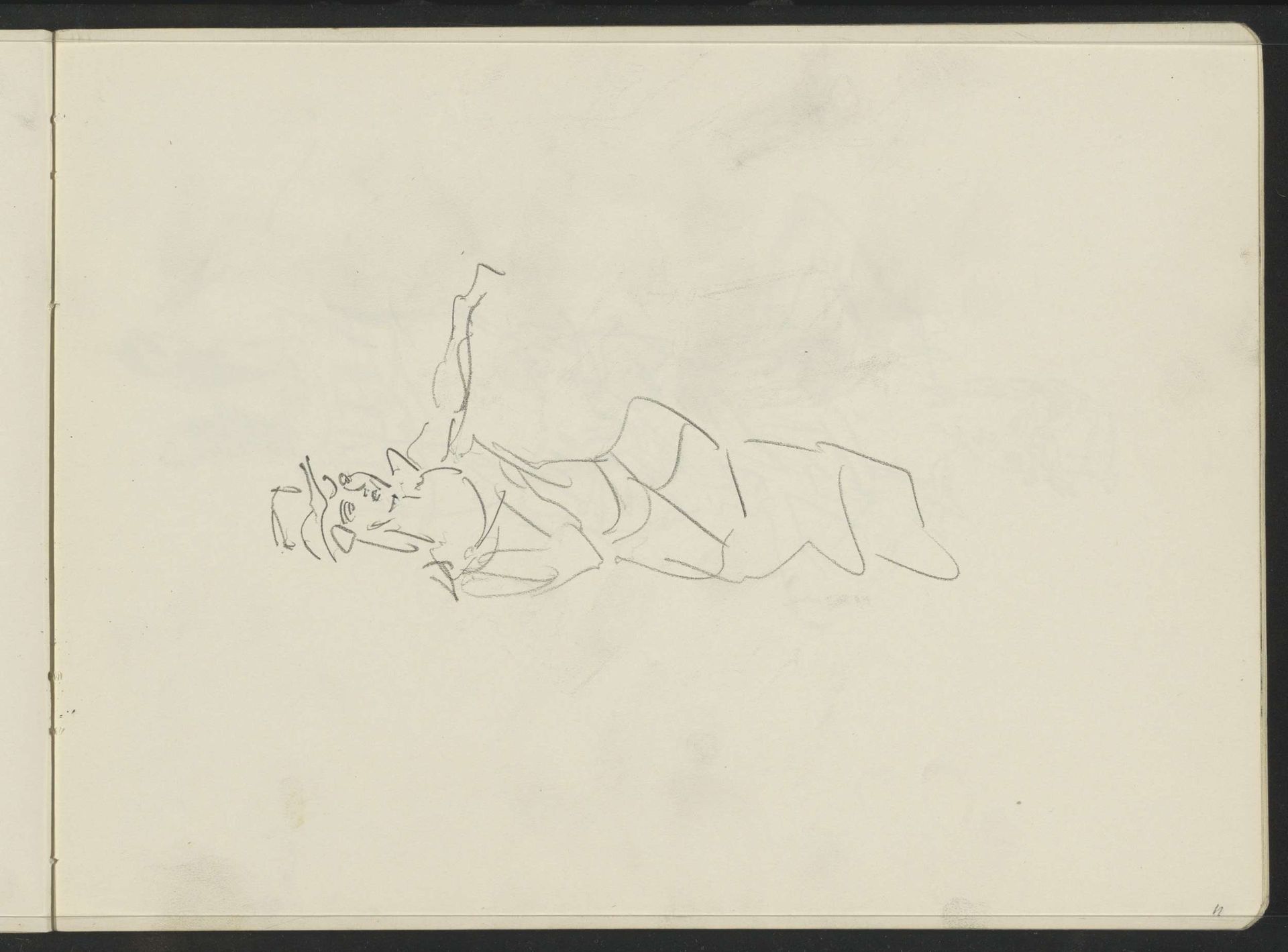 Staande vrouw met uitgestoken linkerarm by Isaac Israels