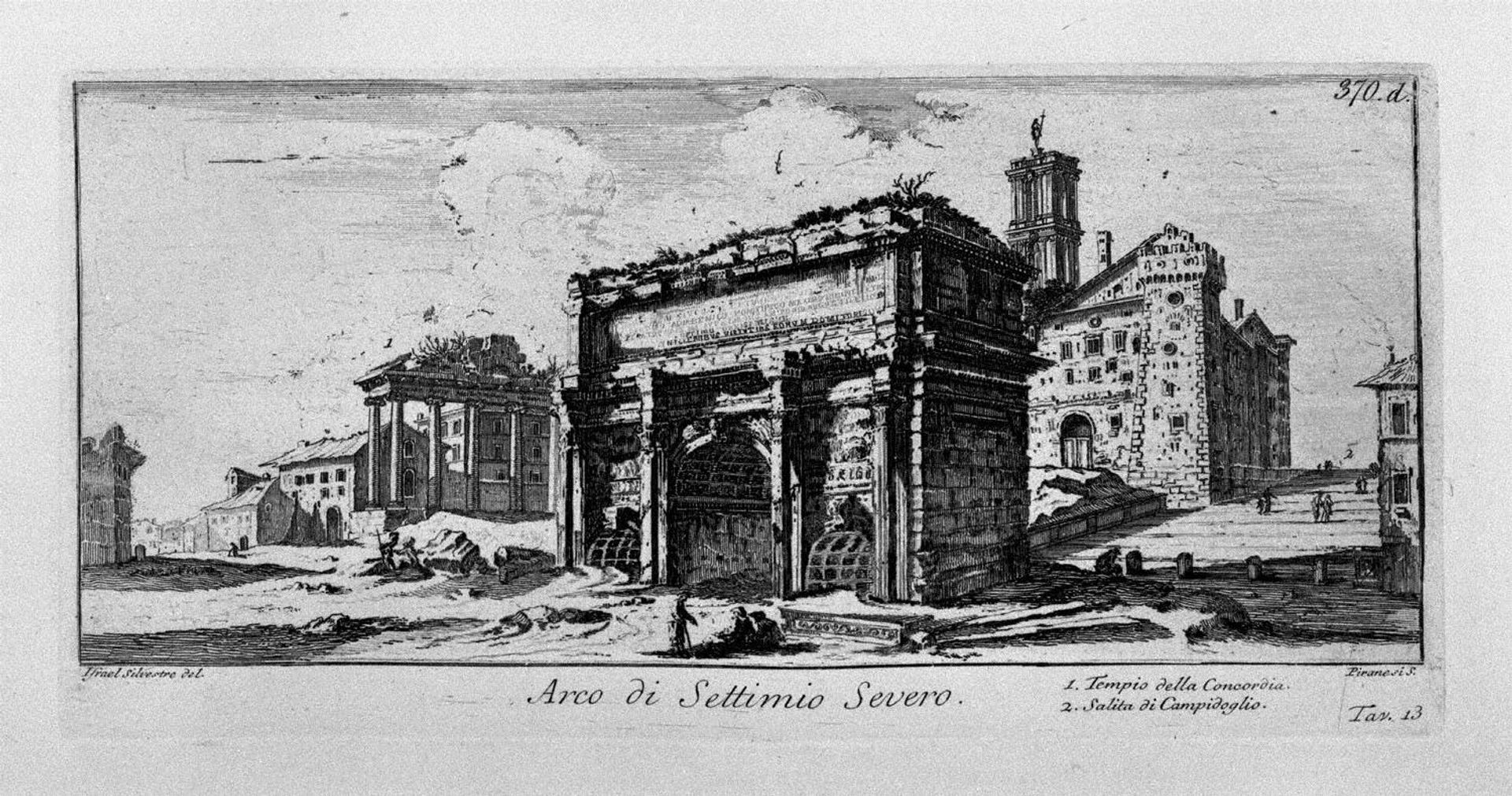 Arch of Constantine in Rome by Giovanni Battista Piranesi