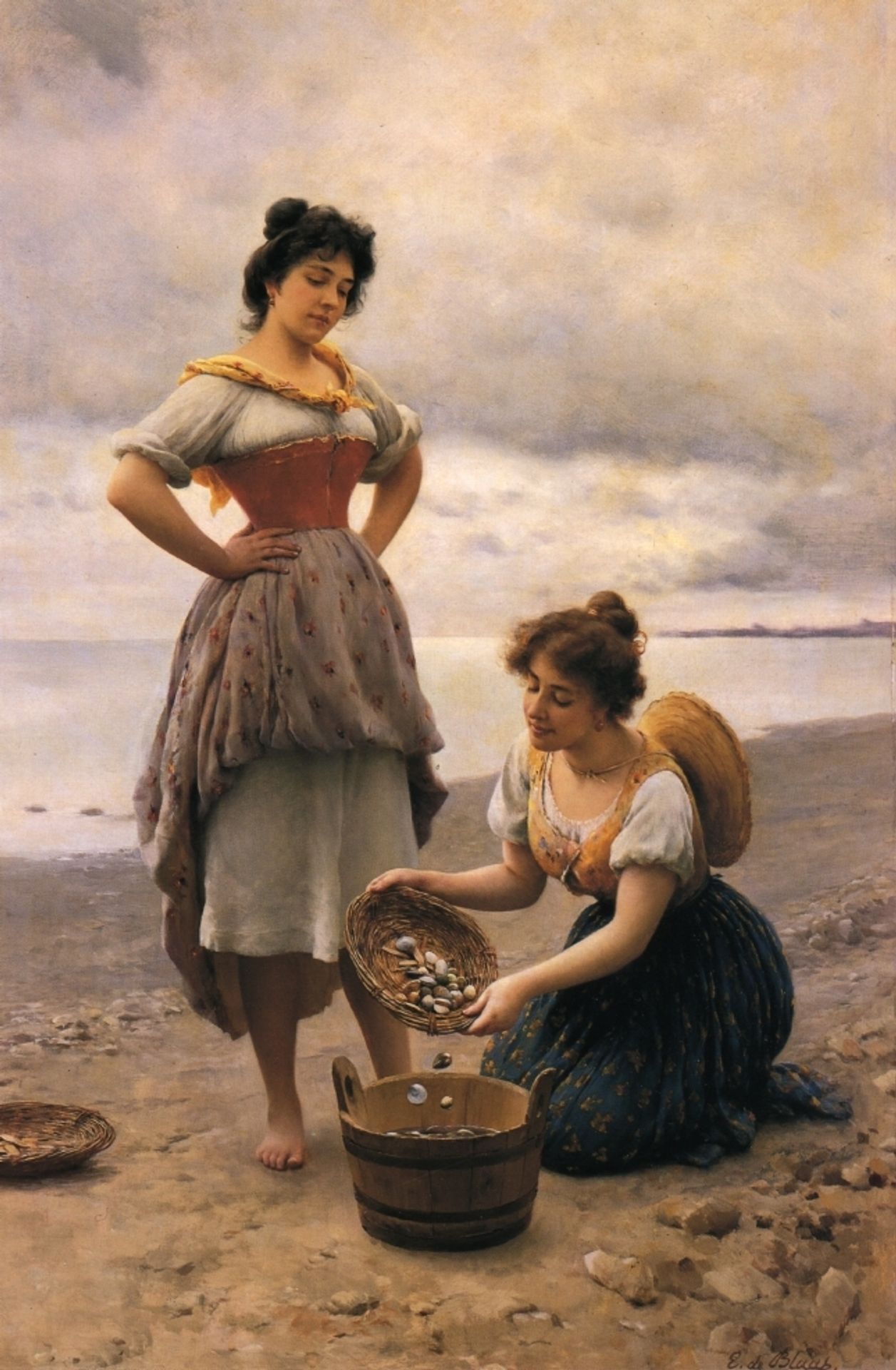 Gethering Shells by Eugene de Blaas