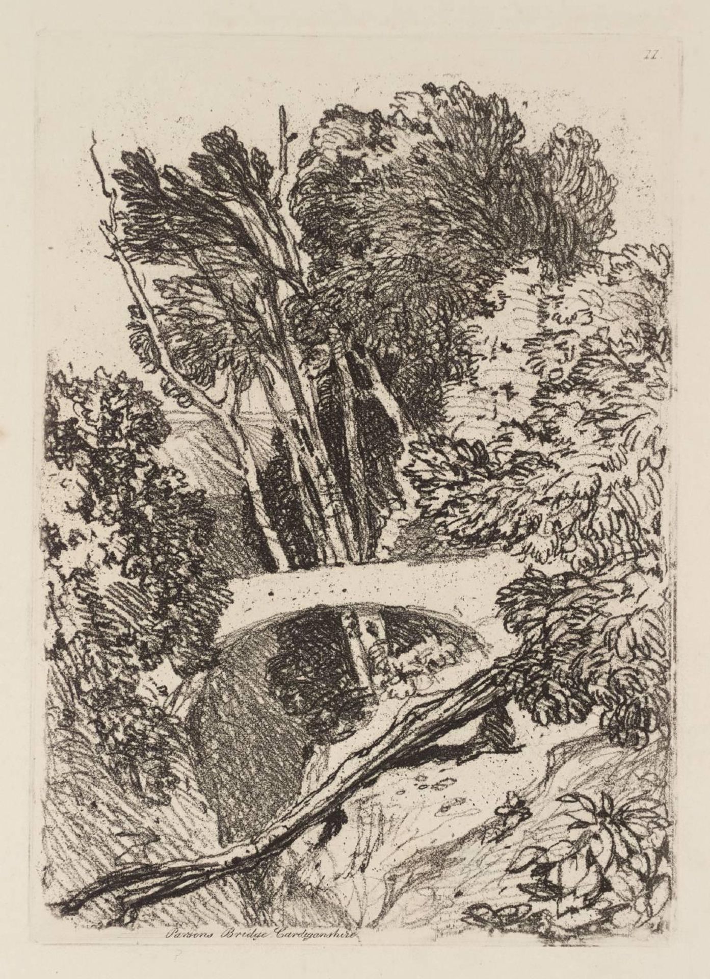 Parson’s Bridge, Cardiganshire by John Sell Cotman