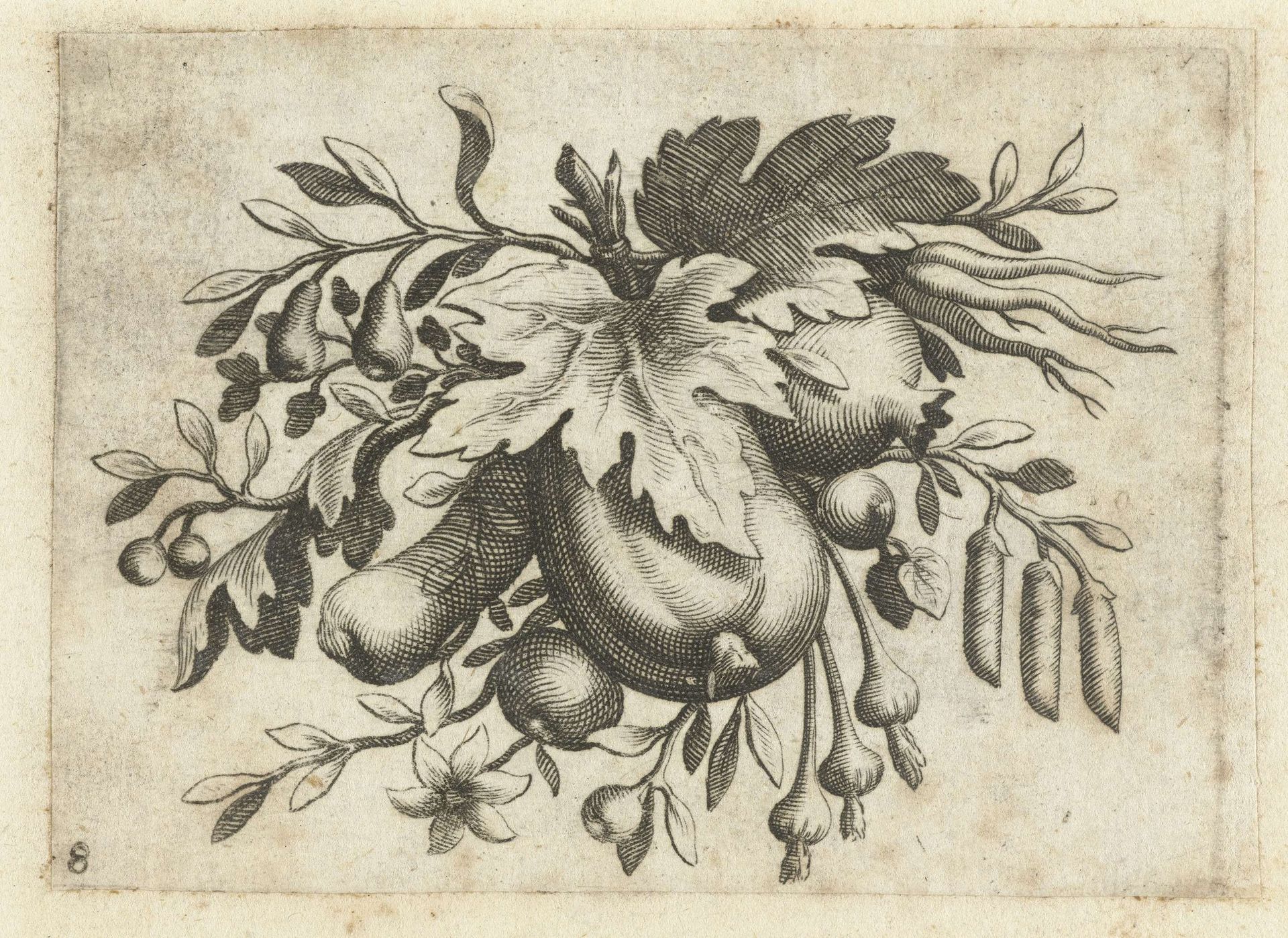 Festoen van vruchten by Dietrich Krüger