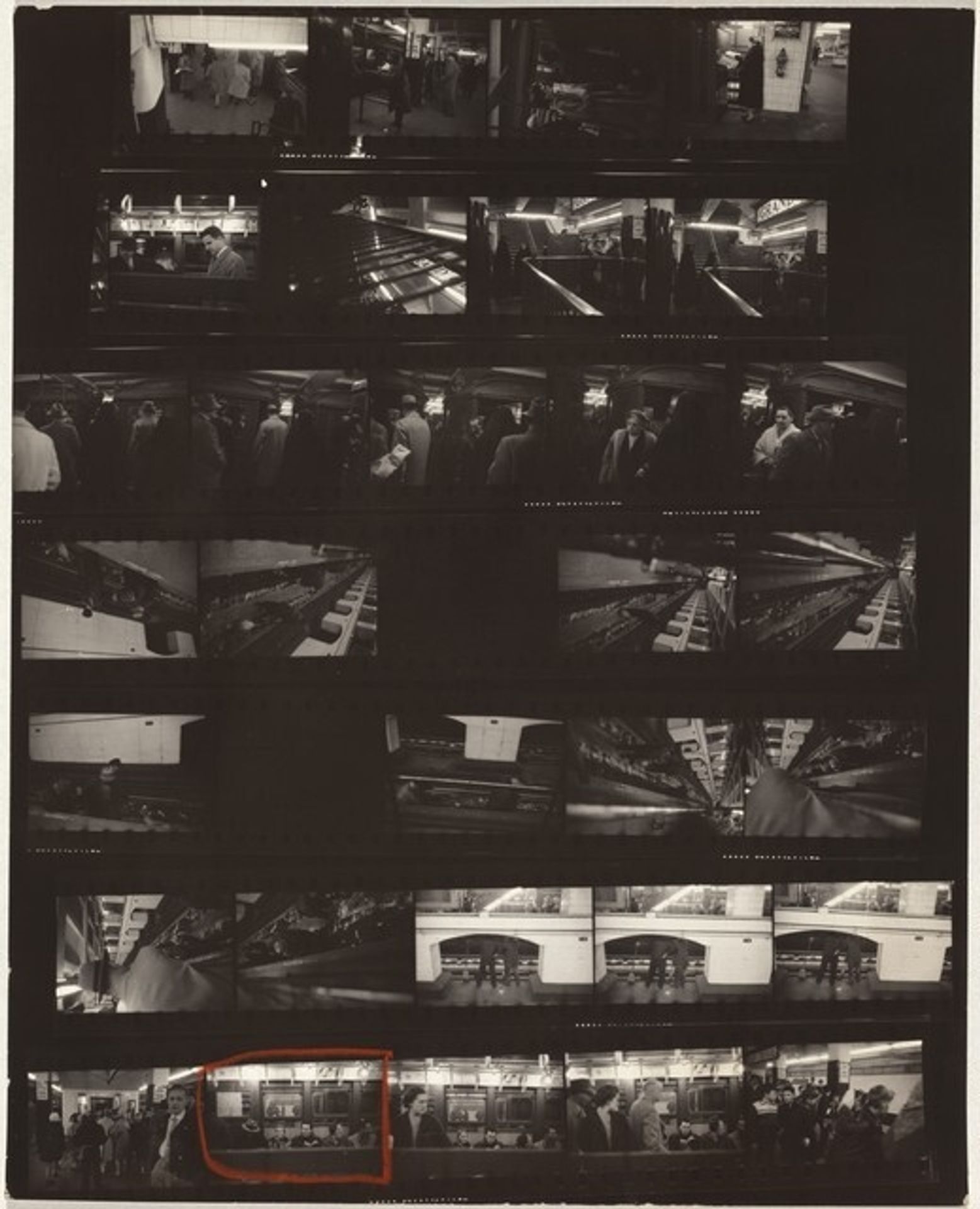 Subway no number by Robert Frank
