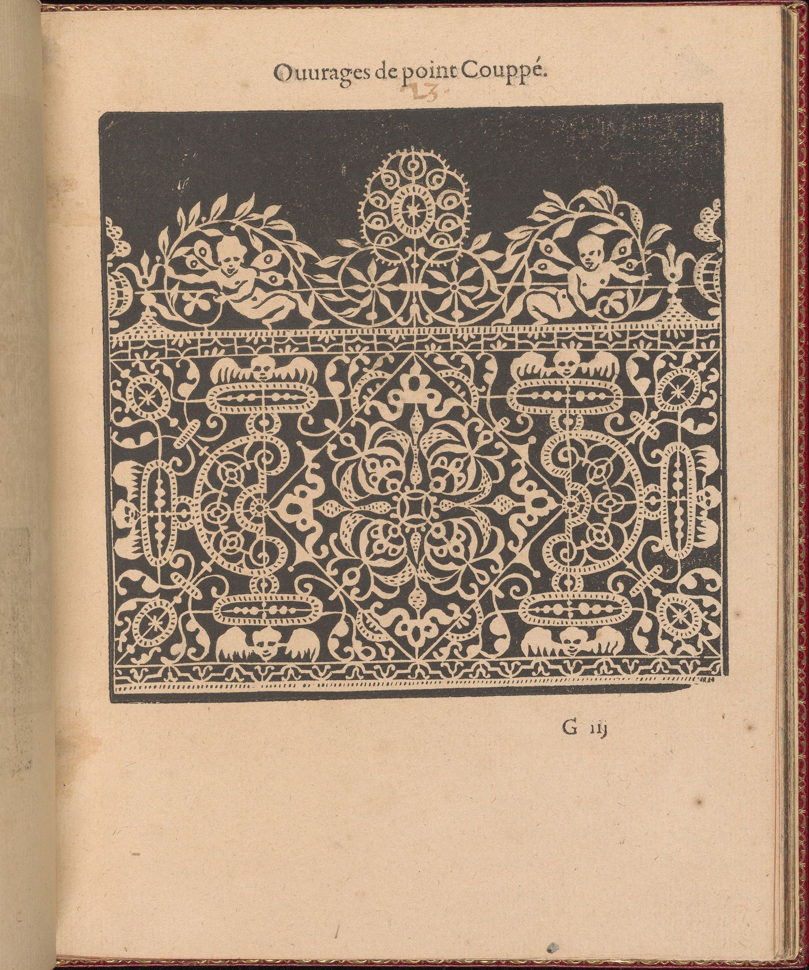 Les Singuliers et Nouveaux Portraicts... page 27 (recto) by Federico de Vinciolo