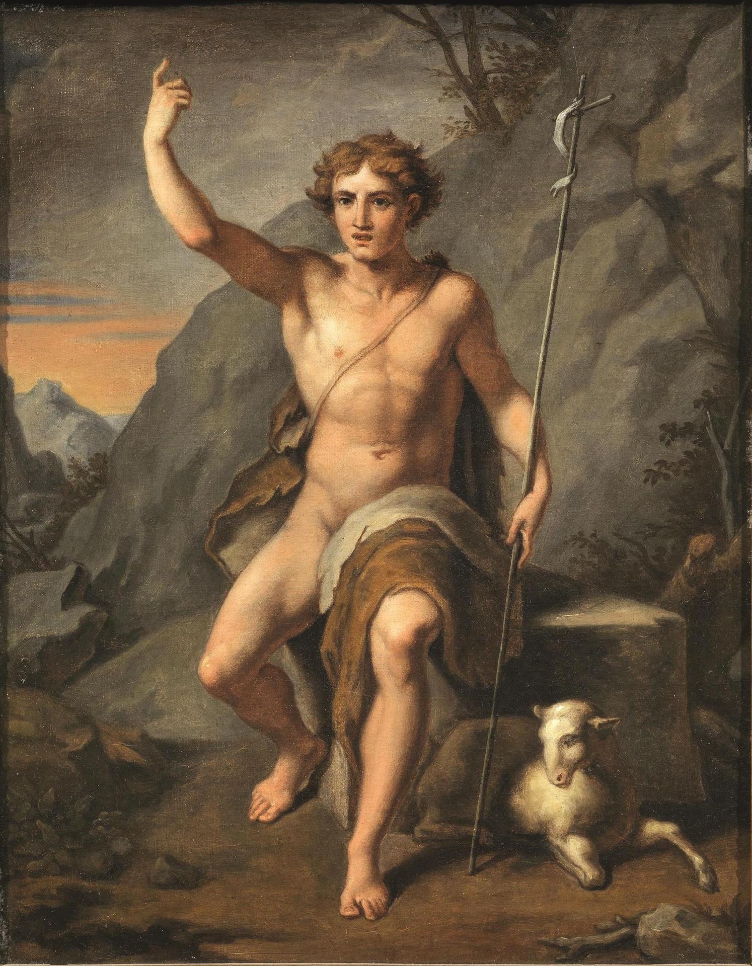 Saint John the Baptist in the desert by Vincenzo Camuccini