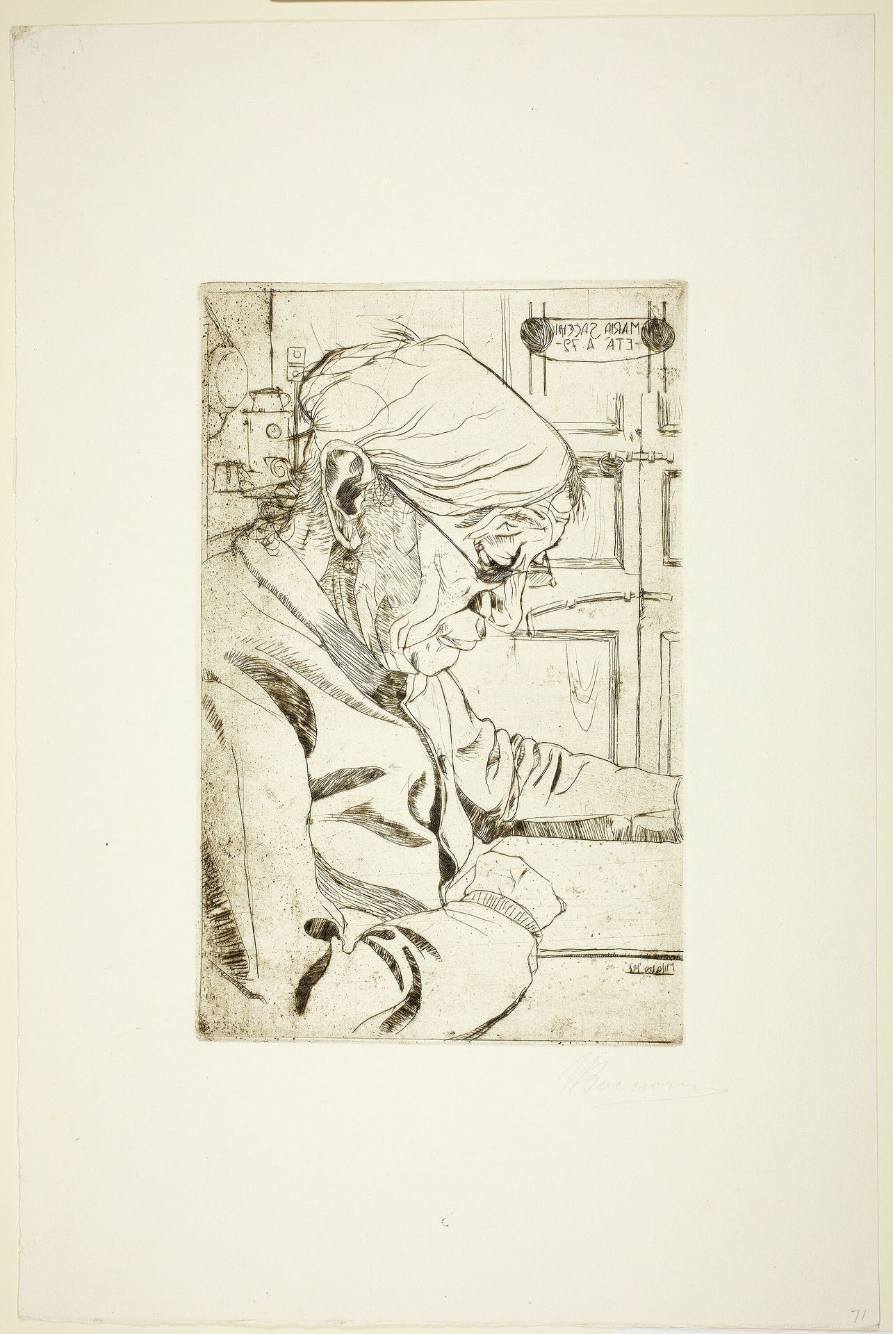 La Signora Sacchi by Umberto Boccioni