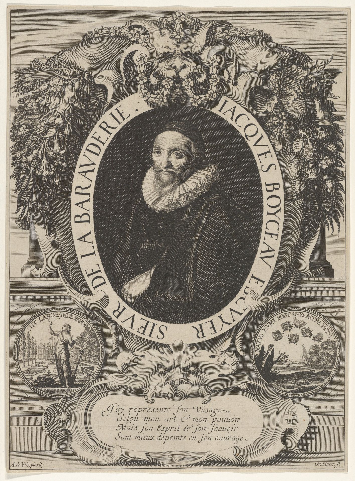 Frontispiece with a Portrait of Jacques Boyceau de la Berauderie (ca. 1560–1633) by Grégoire Huret