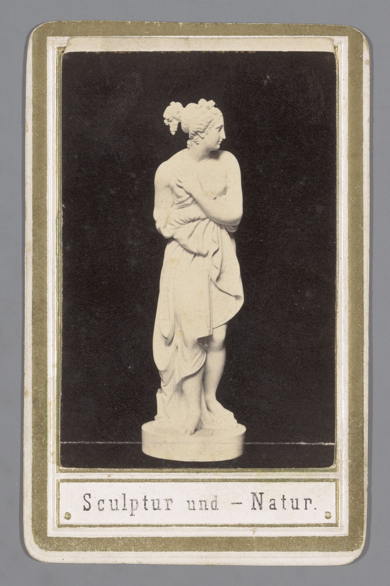Carte-de-visite with Canova’s Venus Italica by Anonymous