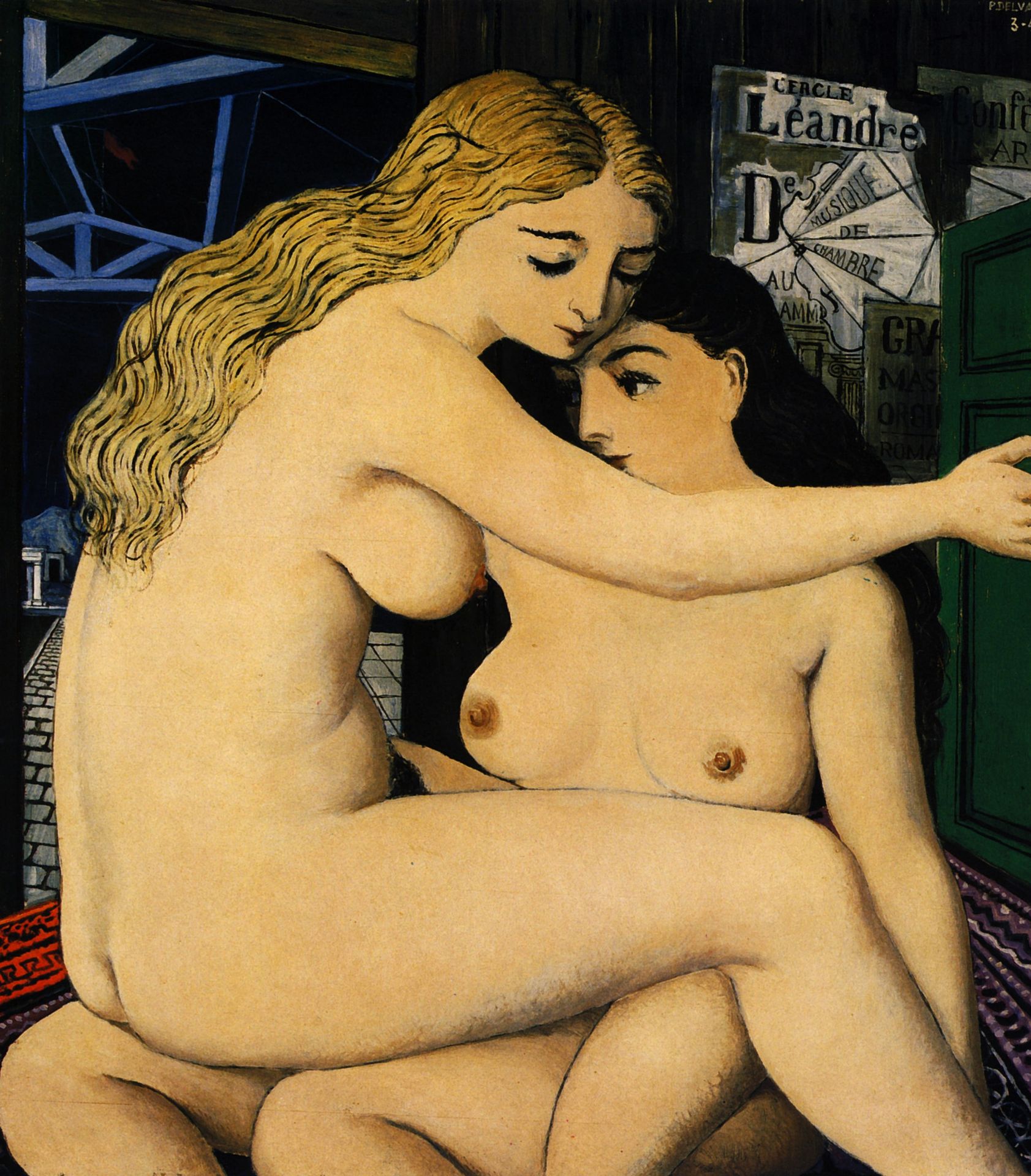 The Two Friends by Paul Delvaux