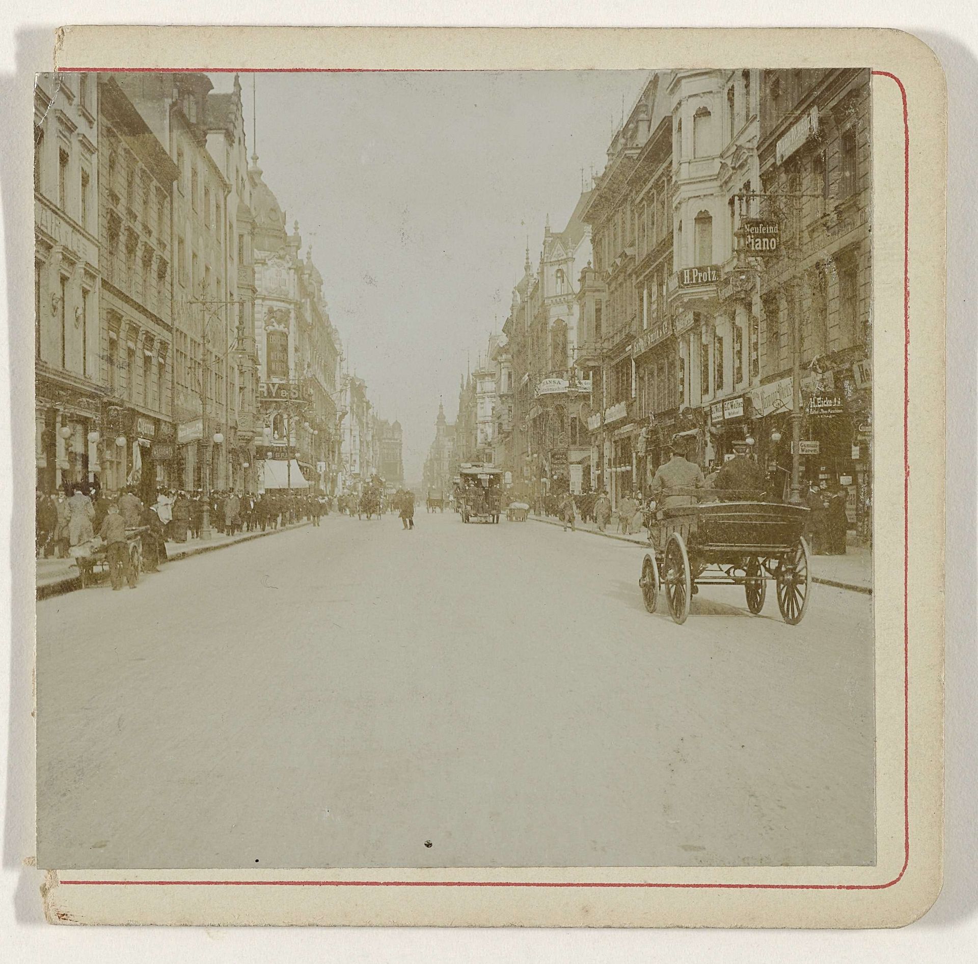 De Friedrichstrasse, Berlijn by Geldolph Adriaan Kessler