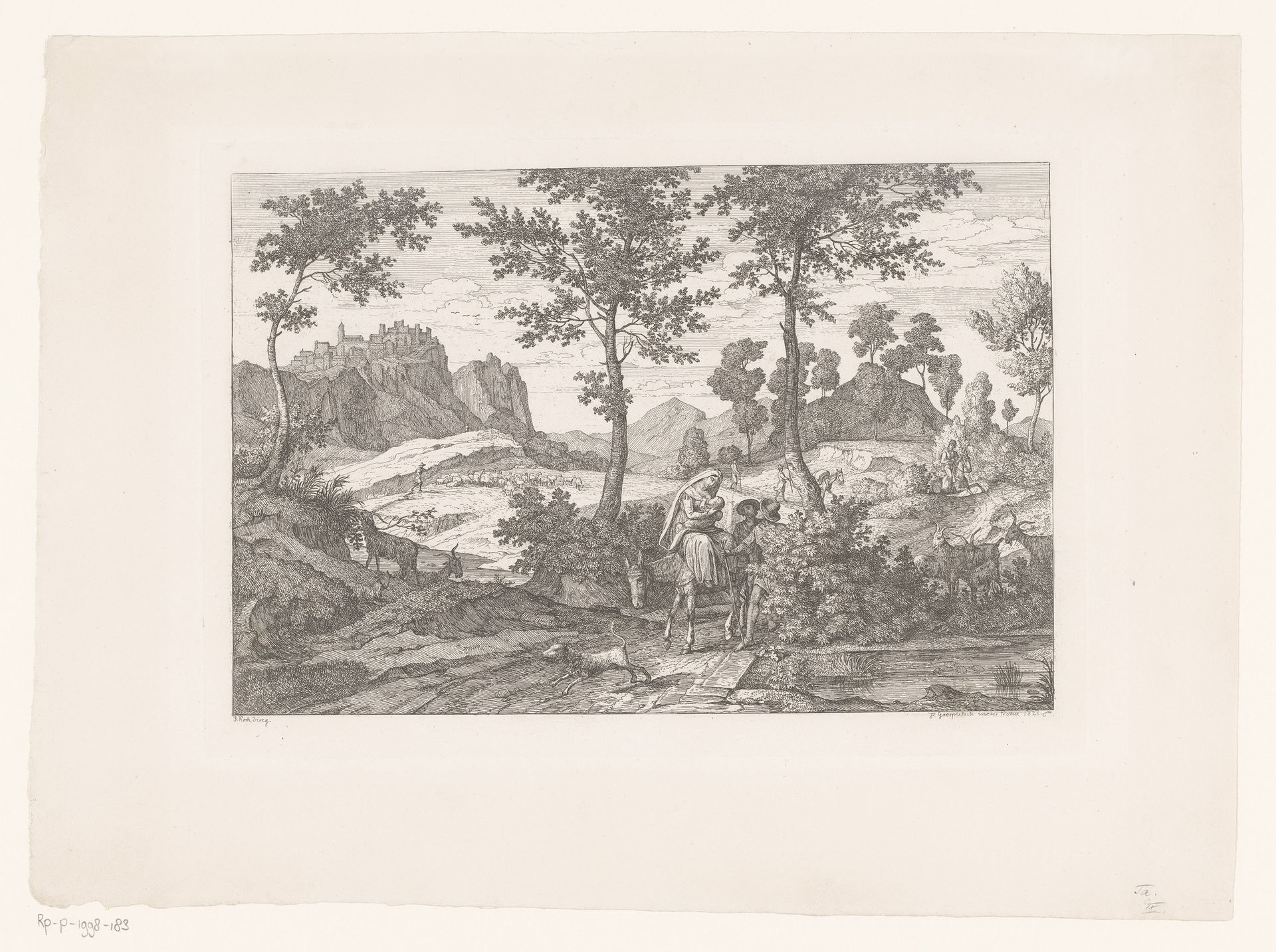 Landschap bij Civitella by Florian Grospietsch