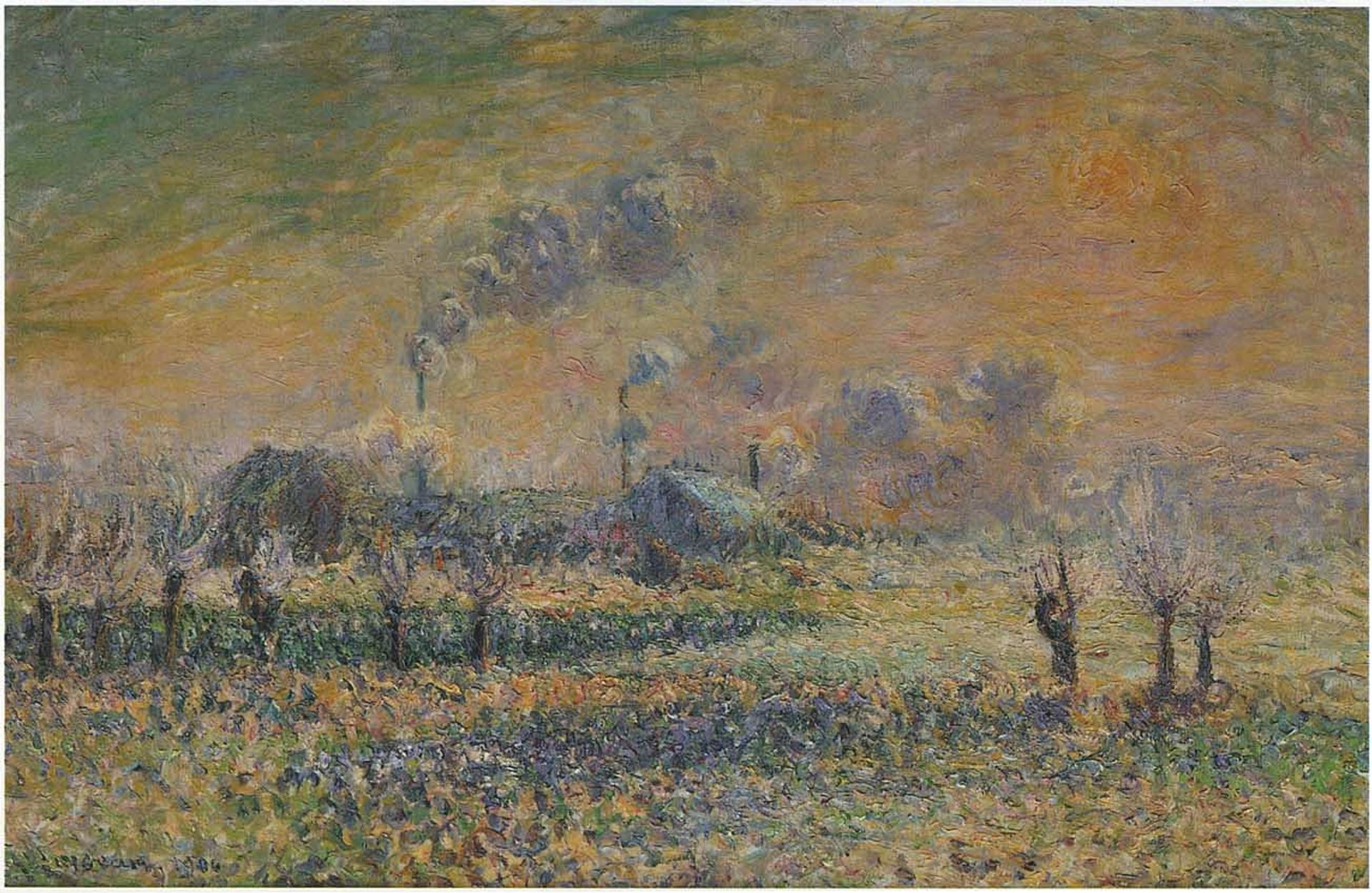 Hoarfrost near Pontoise by Gustave Loiseau