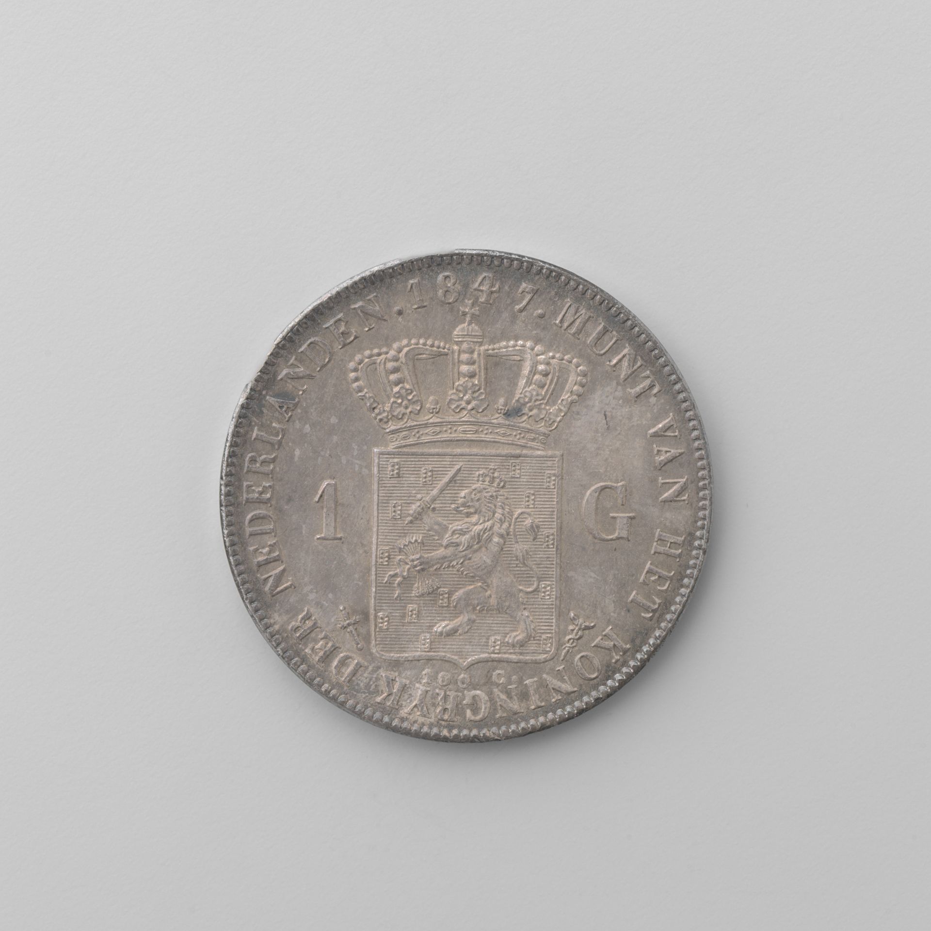 Nederlandse gulden, 1847 by Willem II (koning der Nederlanden)