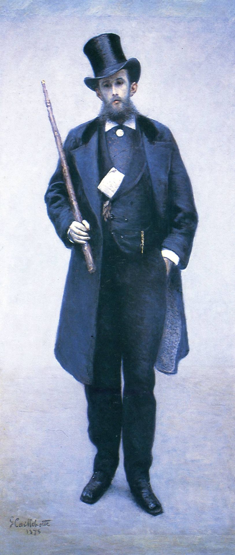 Portrait of Paul Hugot by Gustave Caillebotte