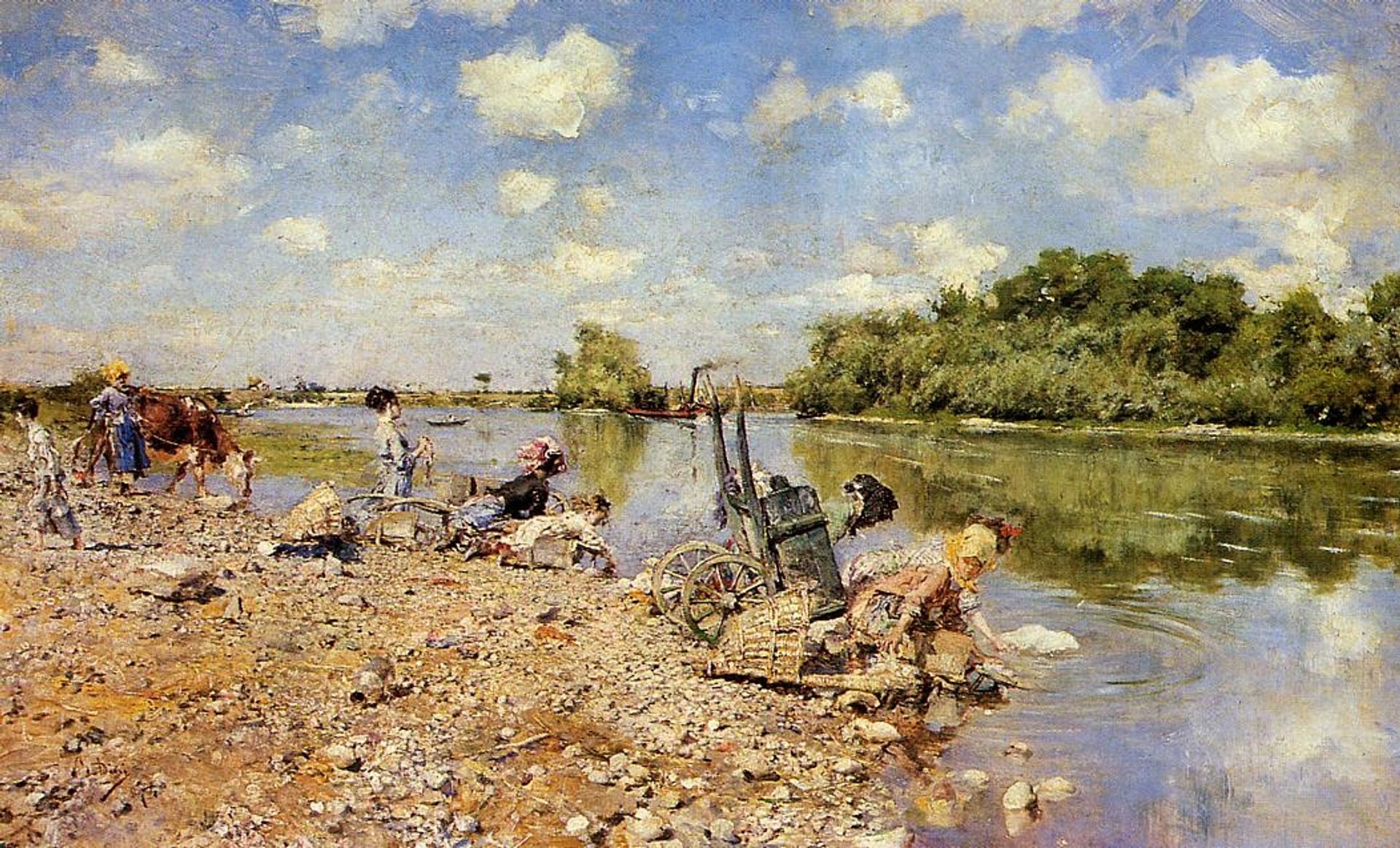 The washerwomen by Giovanni Boldini
