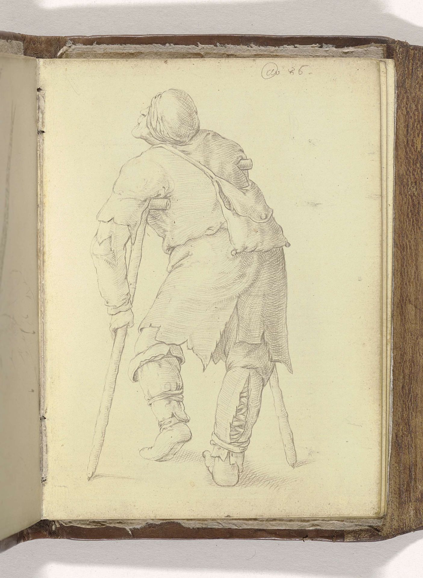 Bedelaar, op de rug gezien by Anonymous