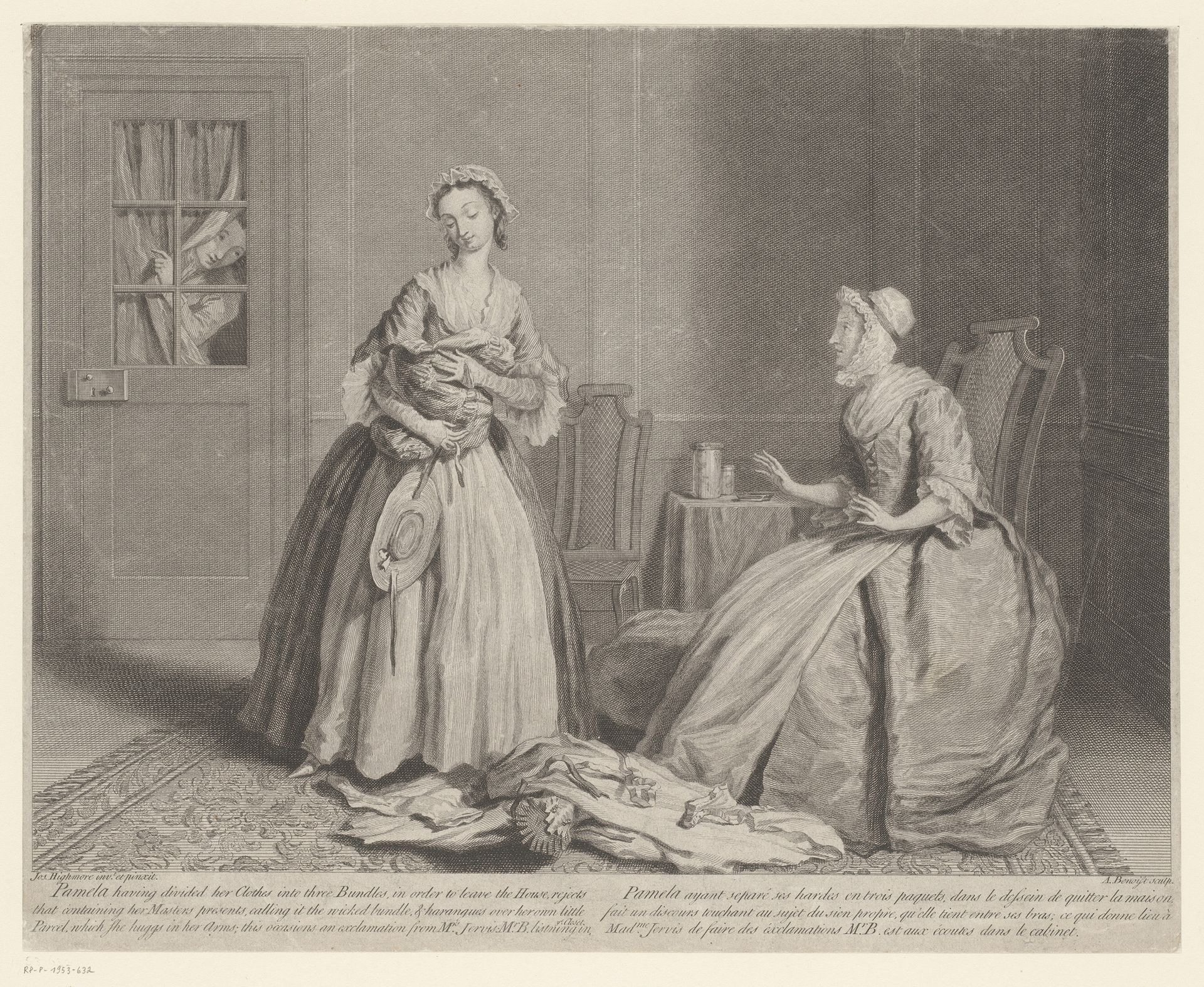 Pamela verdeelt haar kleren in drie bundels by Antoine Benoist