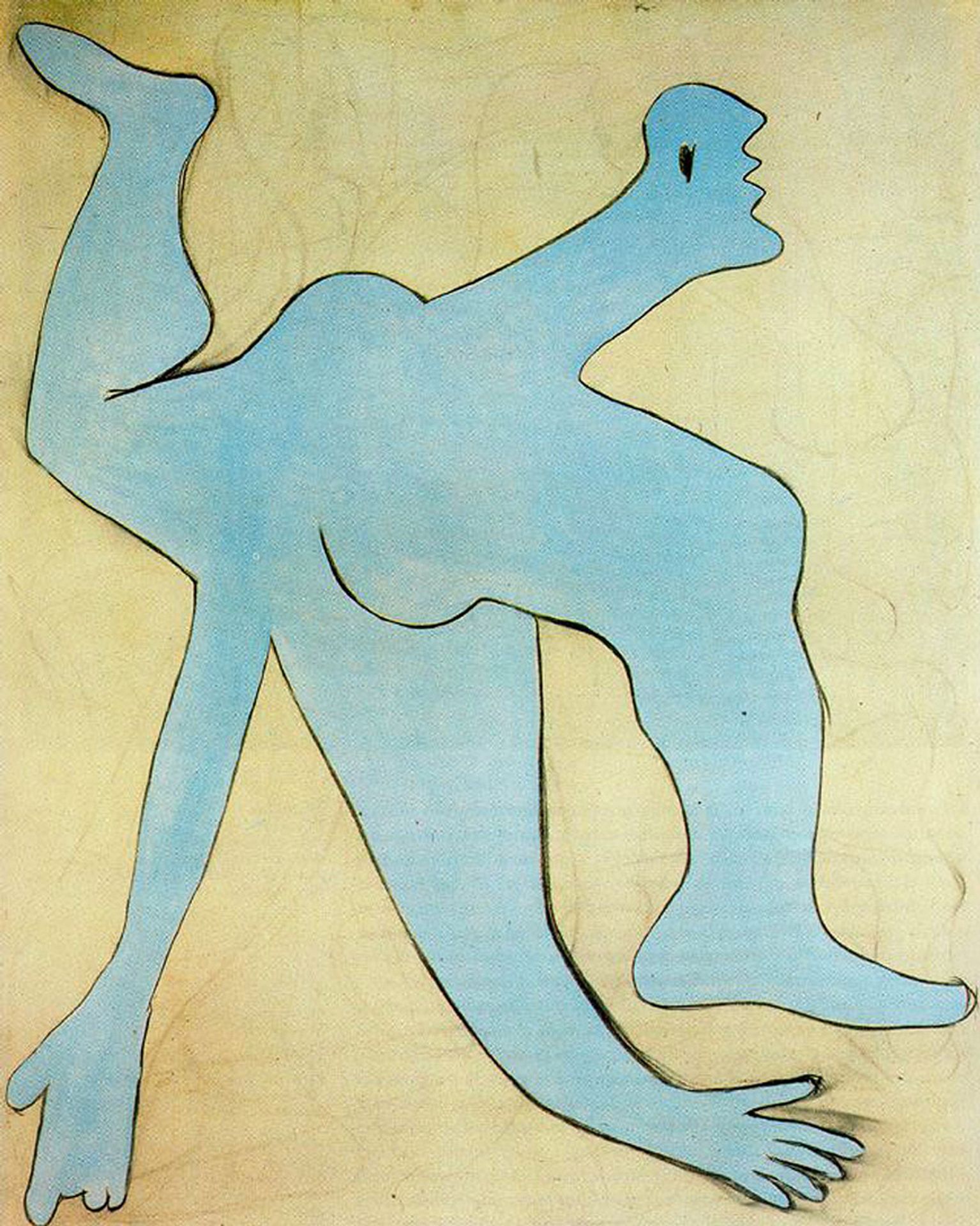 A blue acrobat by Pablo Picasso