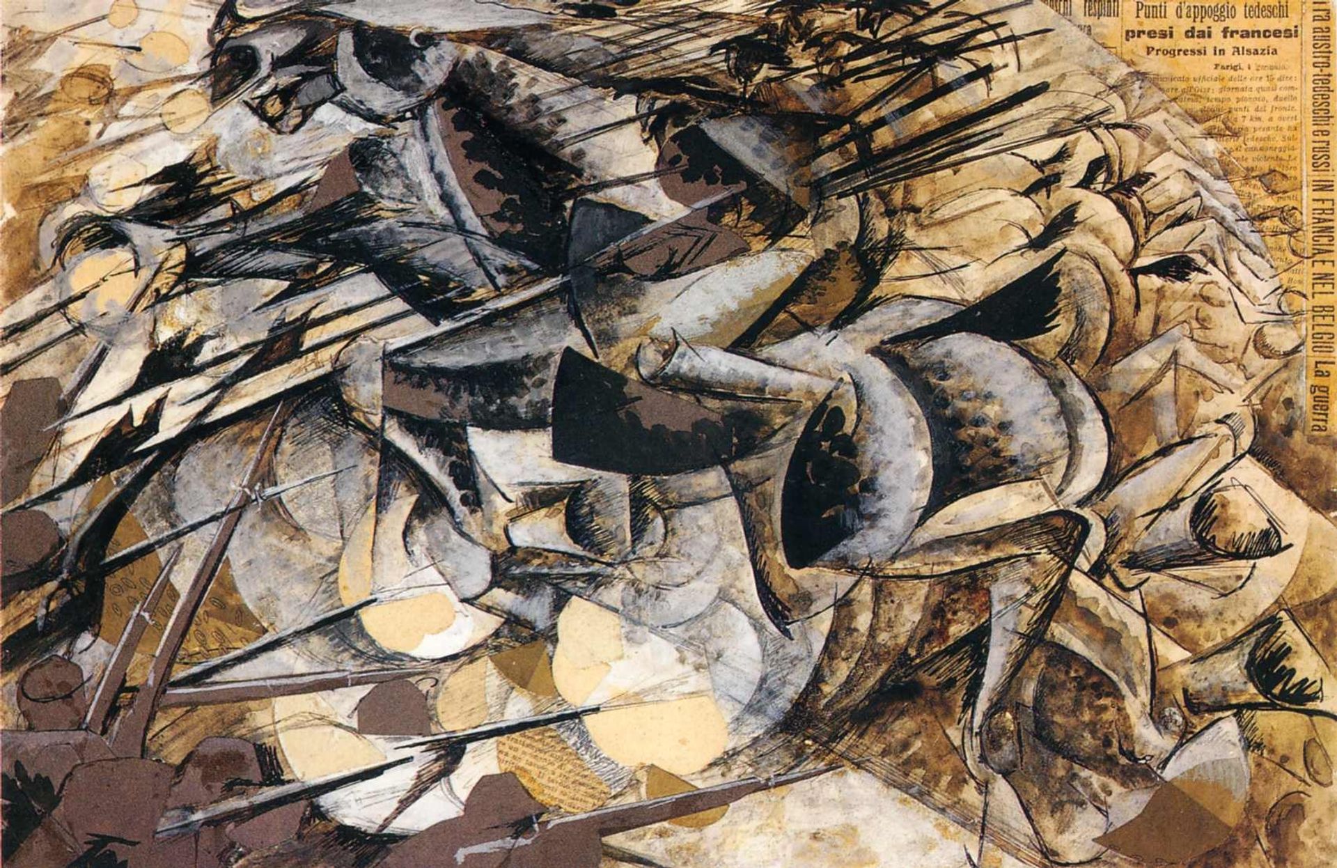 The Charge of the Lancers by Umberto Boccioni