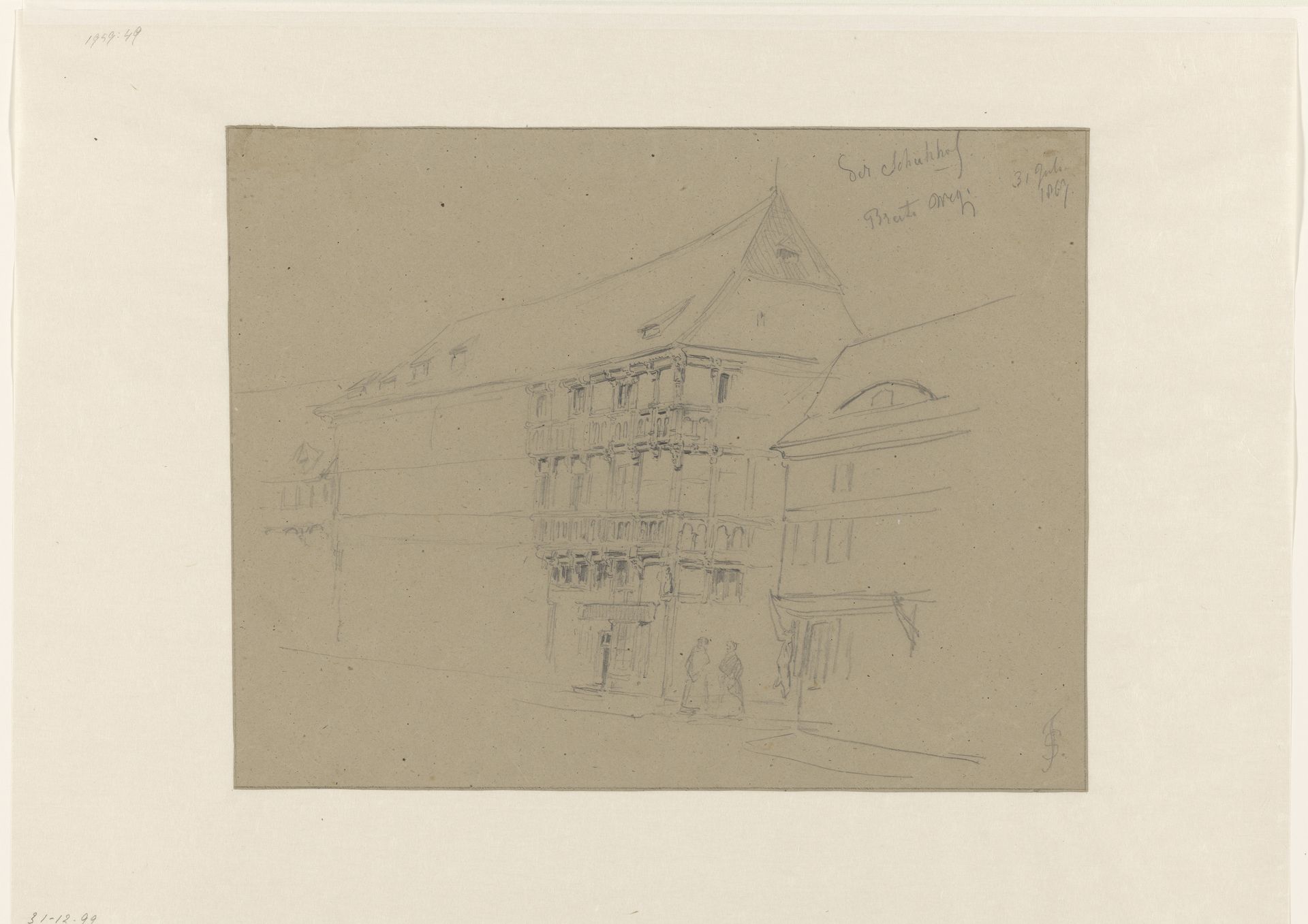De Schühhof aan de Breite Weg, te Halberstadt by Jan Striening