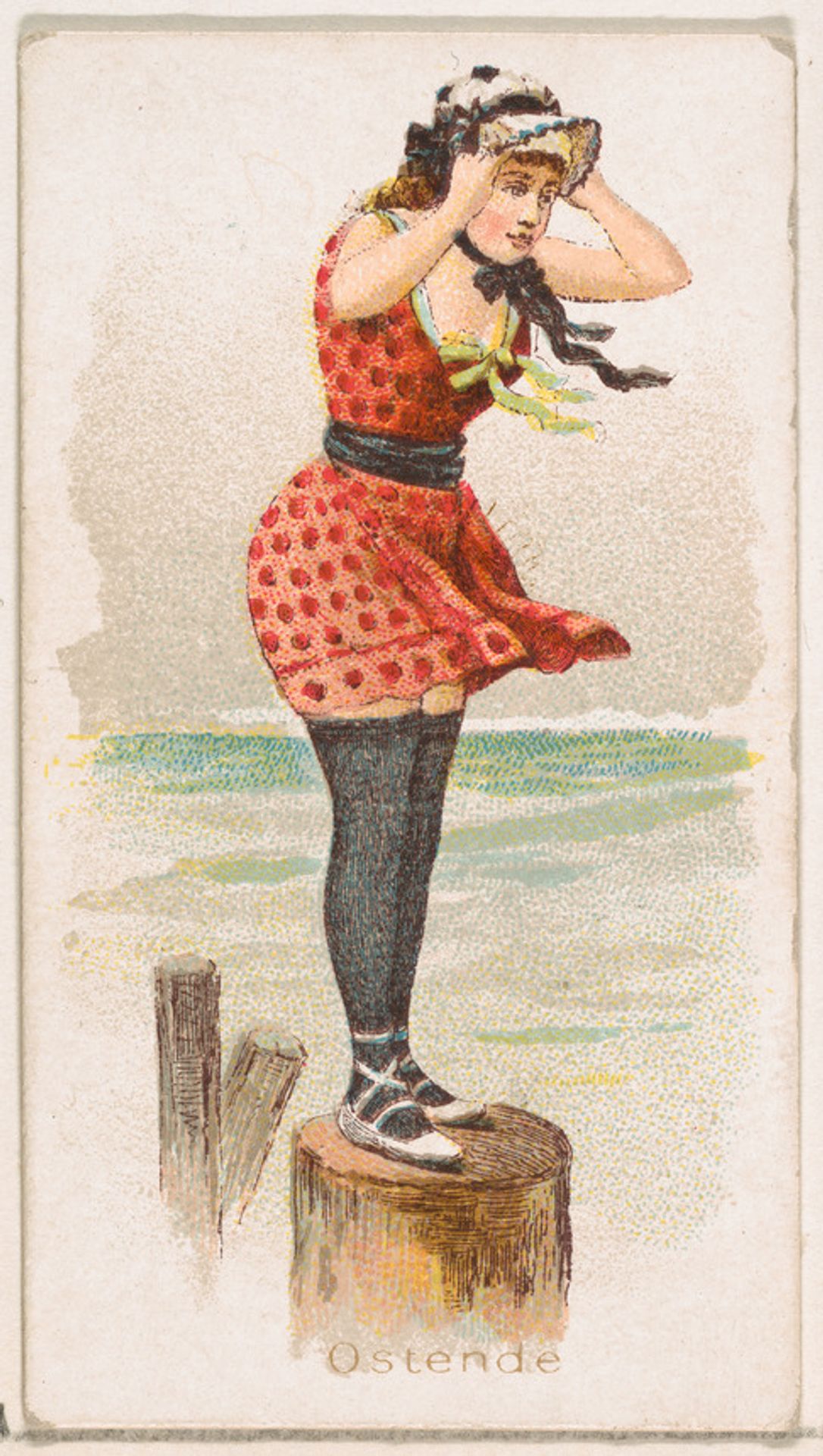 Ostende, from the Fancy Bathers series (N187) issued by Wm. S. Kimball & Co. by William S. Kimball & Company