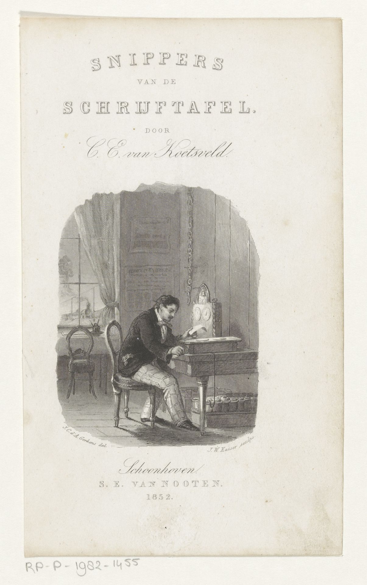 Telegrafist by Johann Wilhelm (I) Kaiser