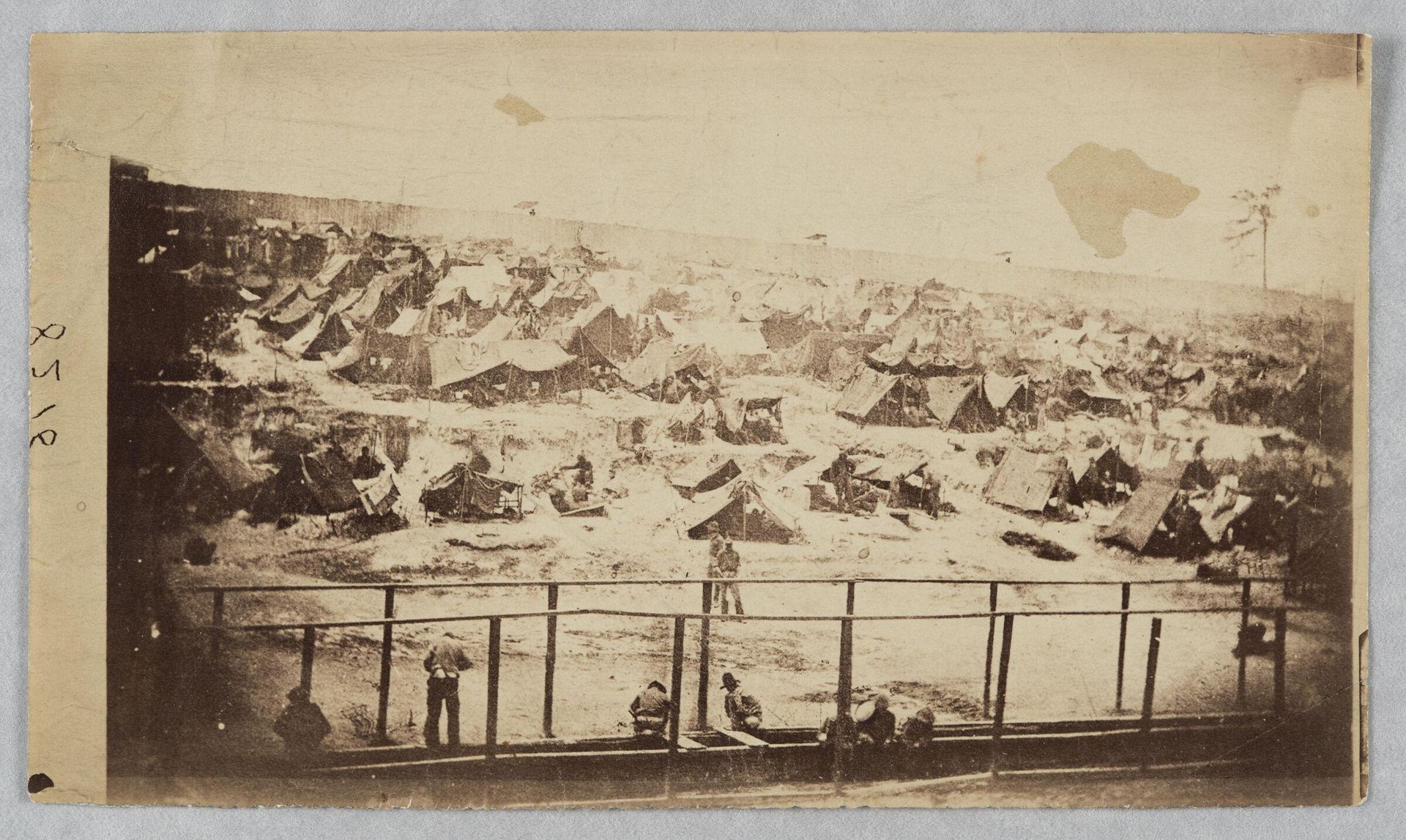 Andersonville Prison, Ga., August 17, 1864. South View of Stockade by Andrew Jackson Riddle