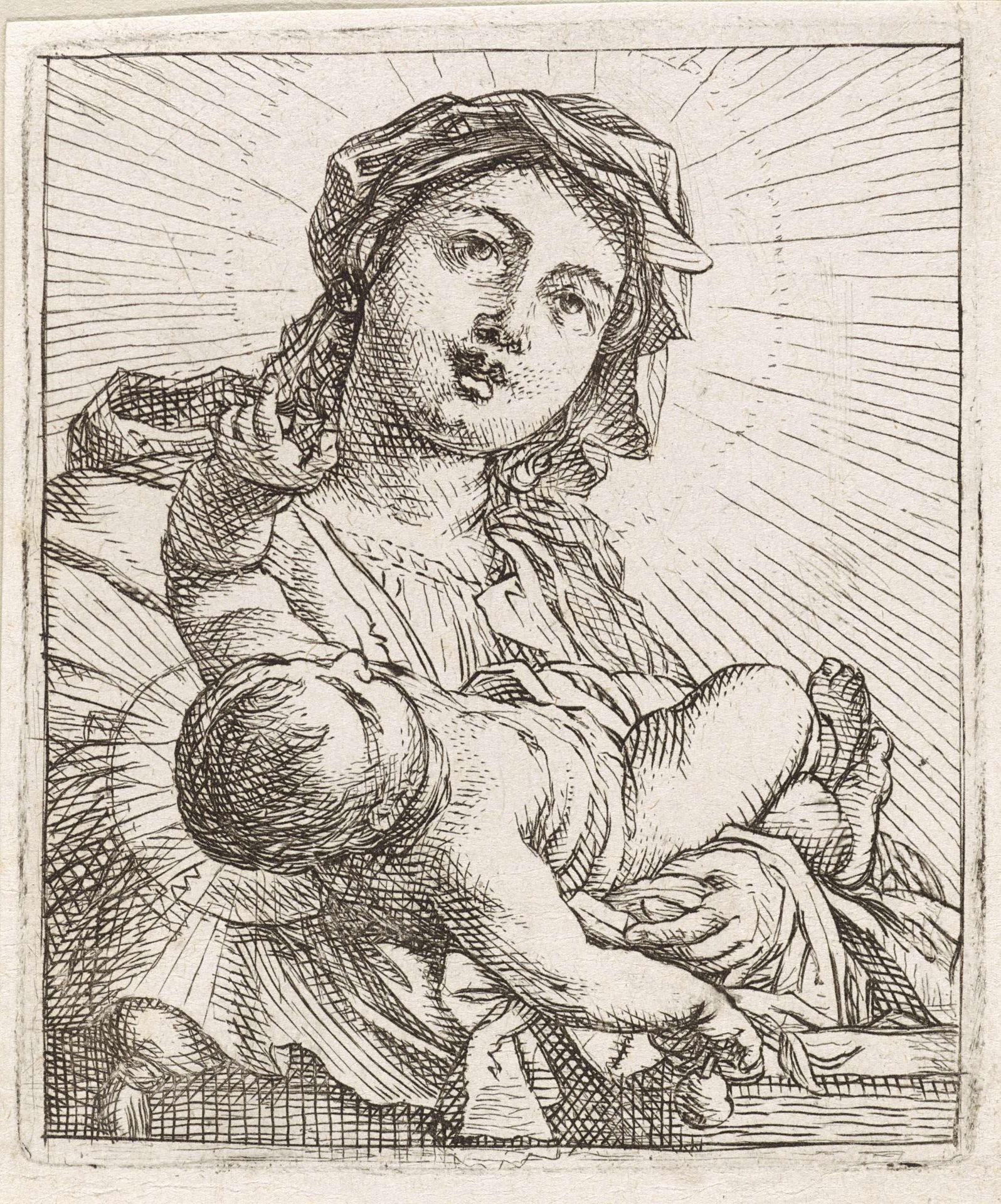 Madonna met kind by Cornelis Schut