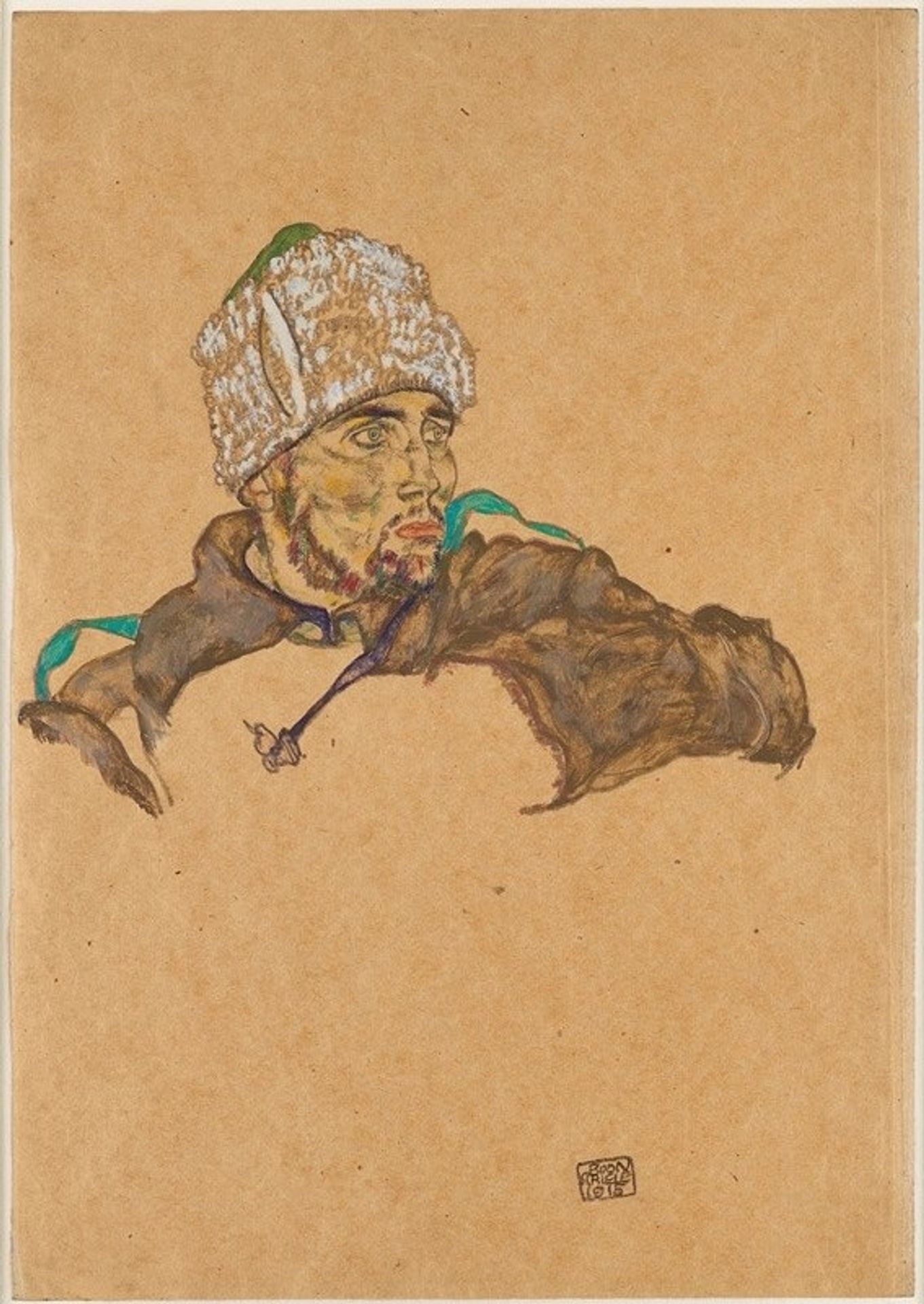Russischer Kriegsgefangener by Egon Schiele