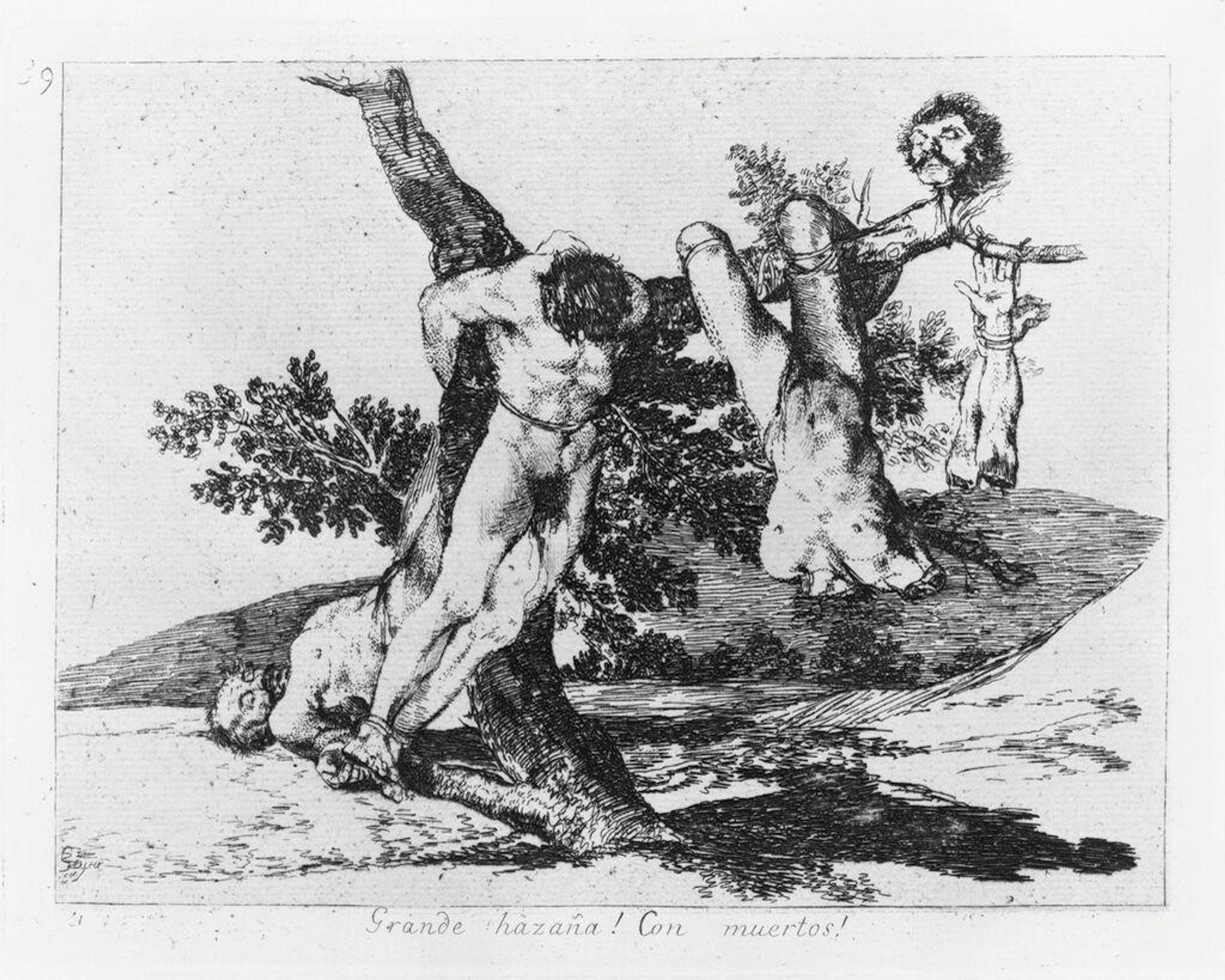 An Heroic Feat! With Dead Men! by Francisco JosÃ© de Goya y Lucientes