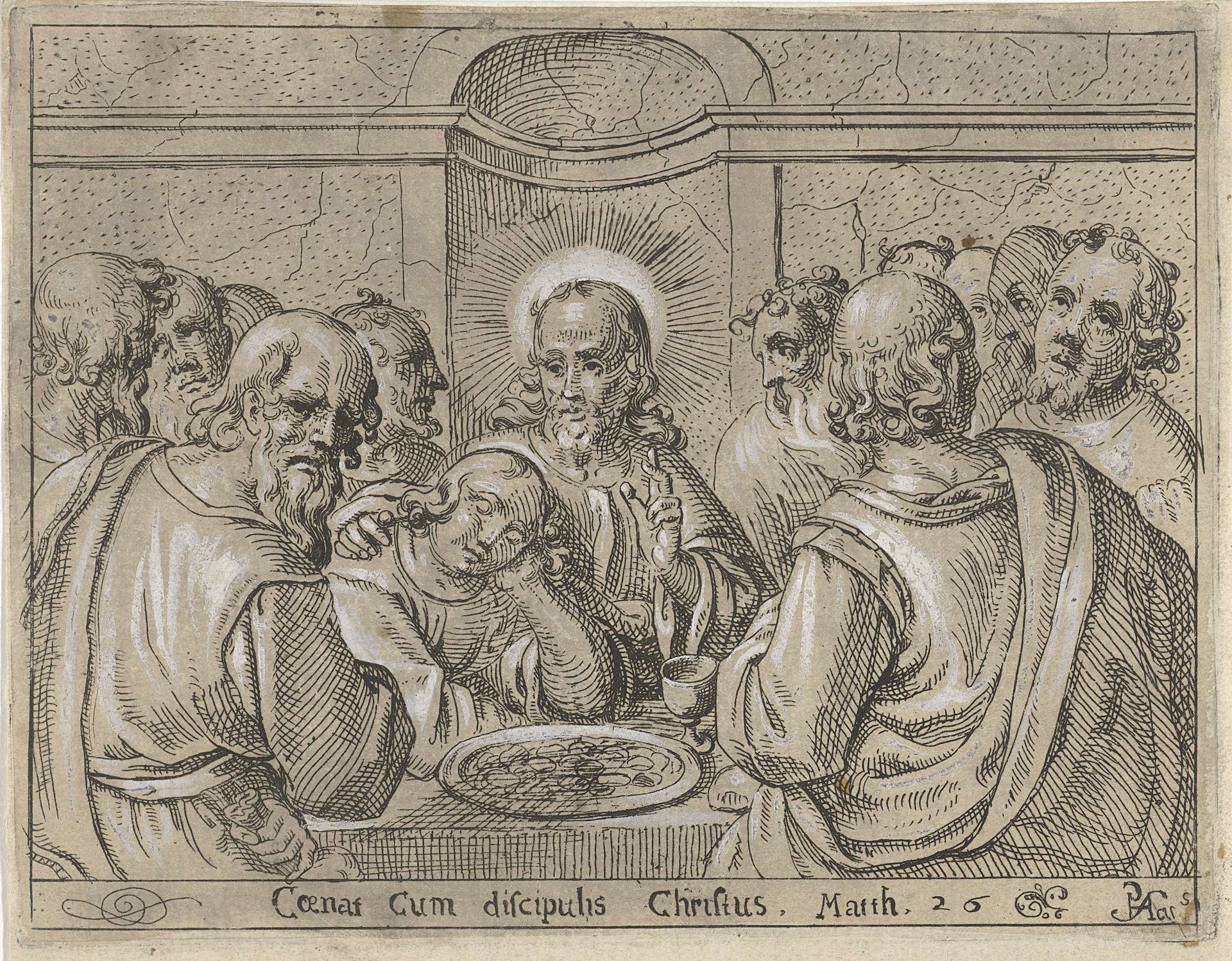 Laatste avondmaal by Pieter Feddes van Harlingen