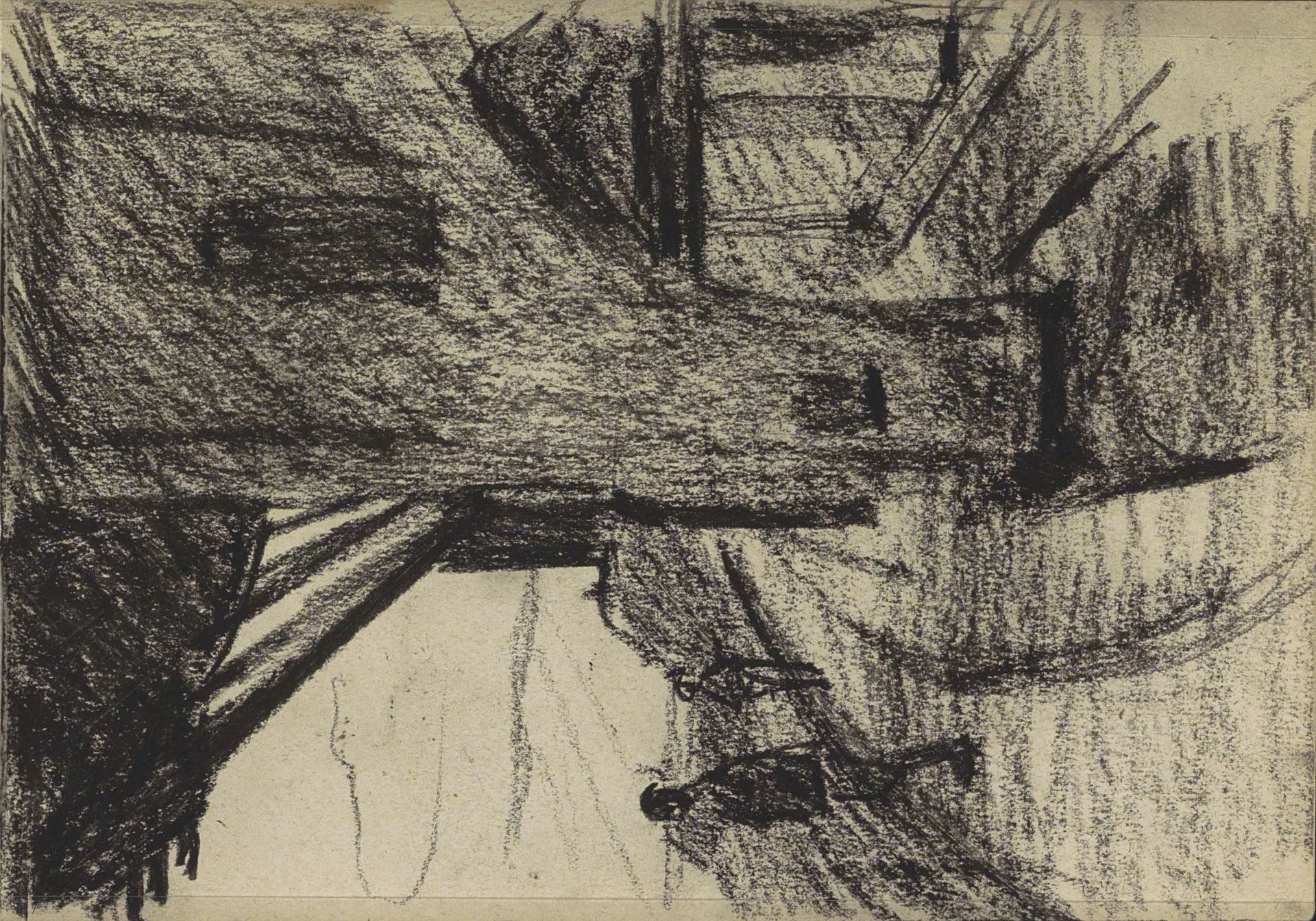Twee figuren bij de molen Rijn en Lek te Wijk bij Duurstede by Willem Witsen