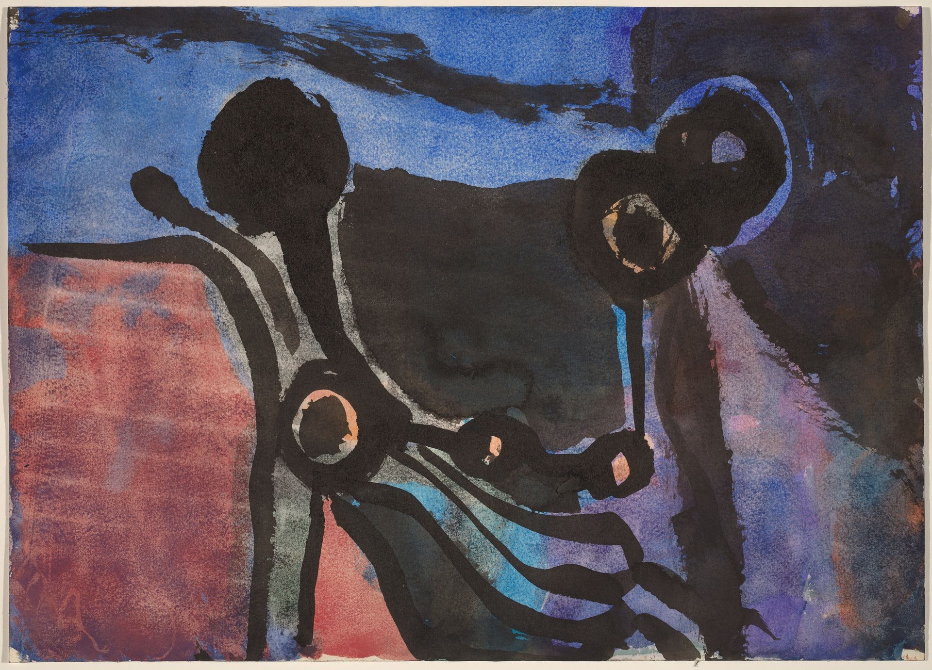 Untitled [abstraction] [verso] by Richard Diebenkorn