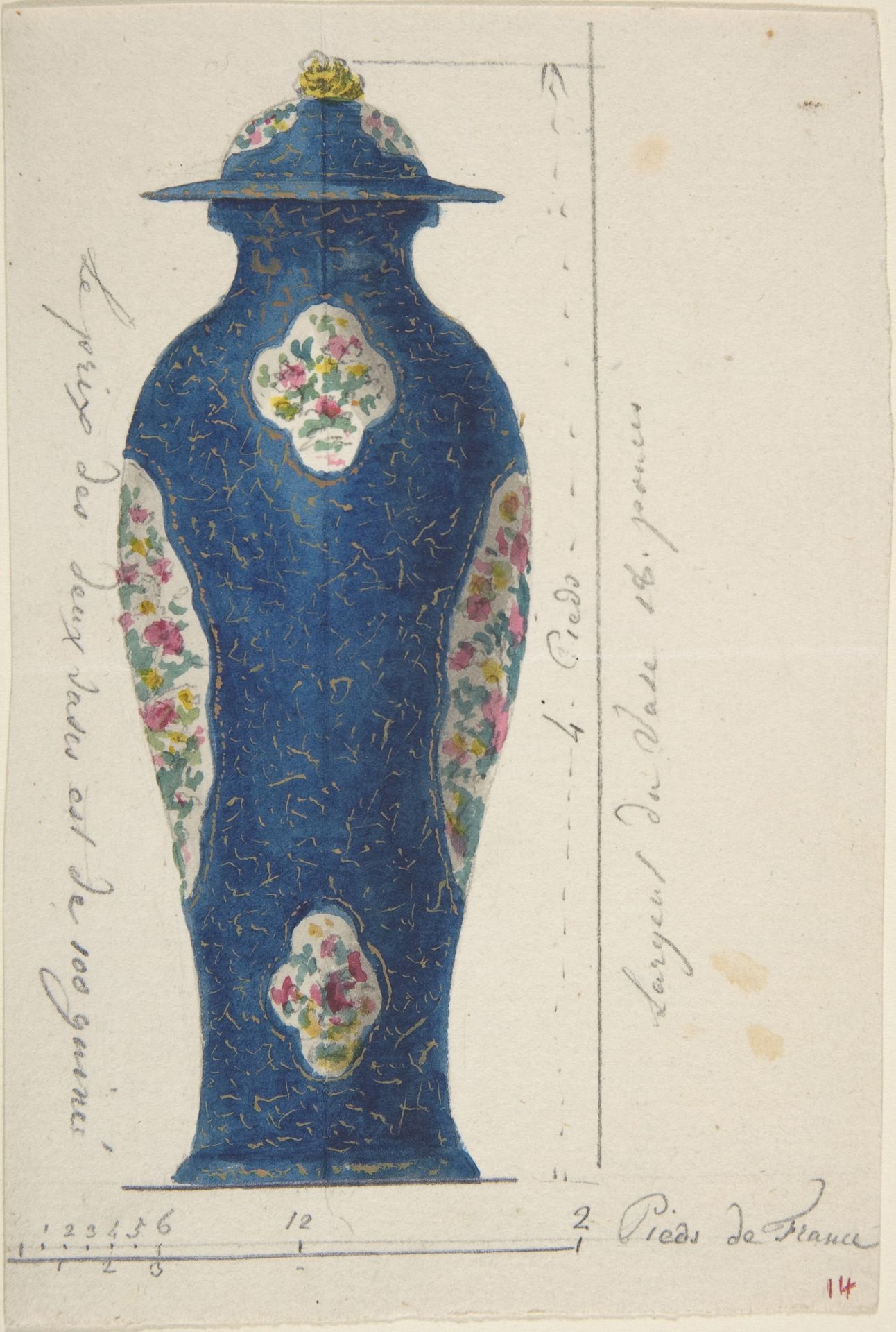 Design for a Vase by Anonymous