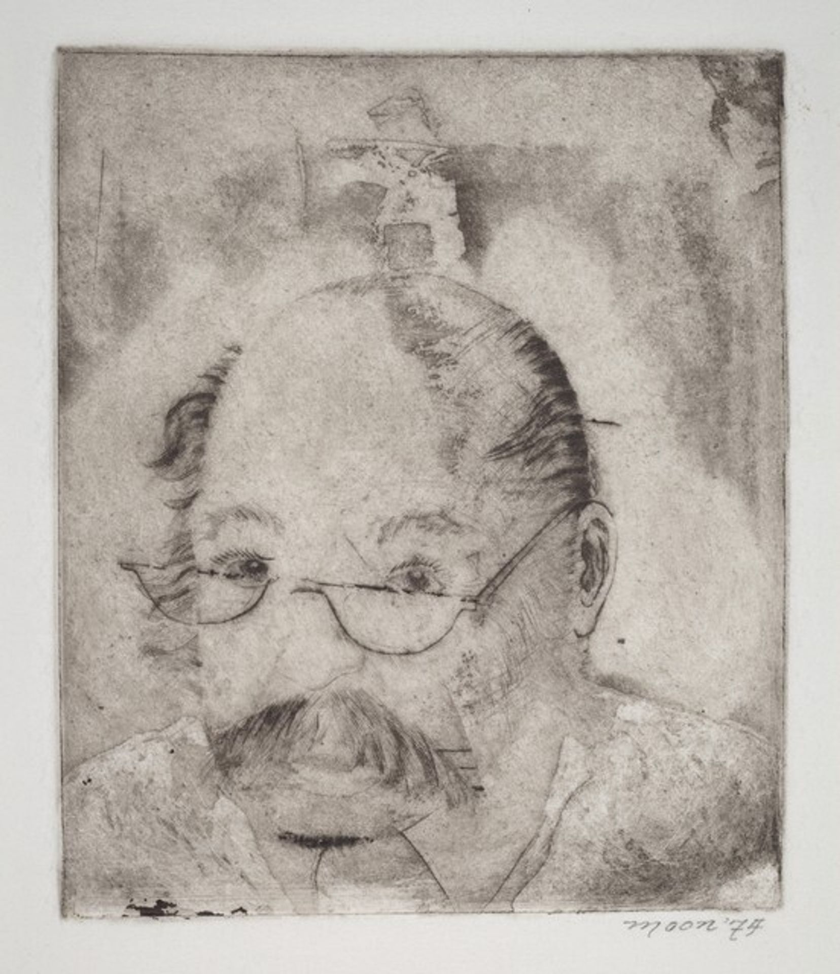 Portrait of a Man with Glasses by Jay Moon