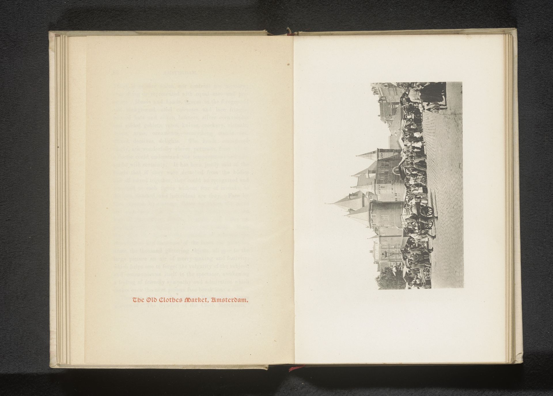 Markt op de Nieuwmarkt te Amsterdam, met op de achtergrond de Waag by Charles L. Mitchell