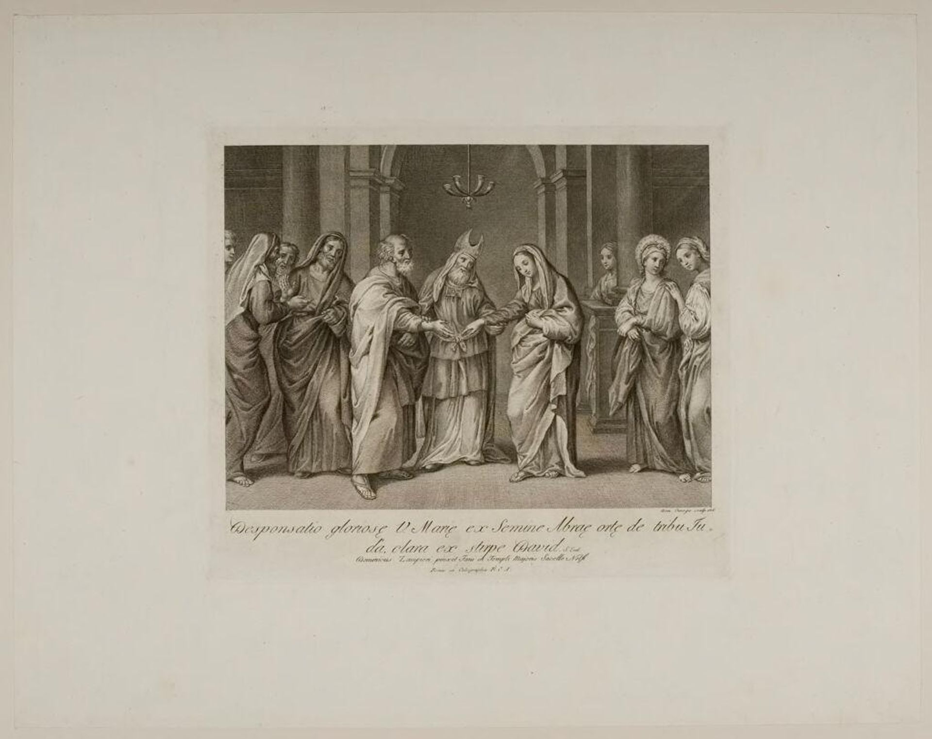 Betrothment of the the Virgin by Domenico Cunego