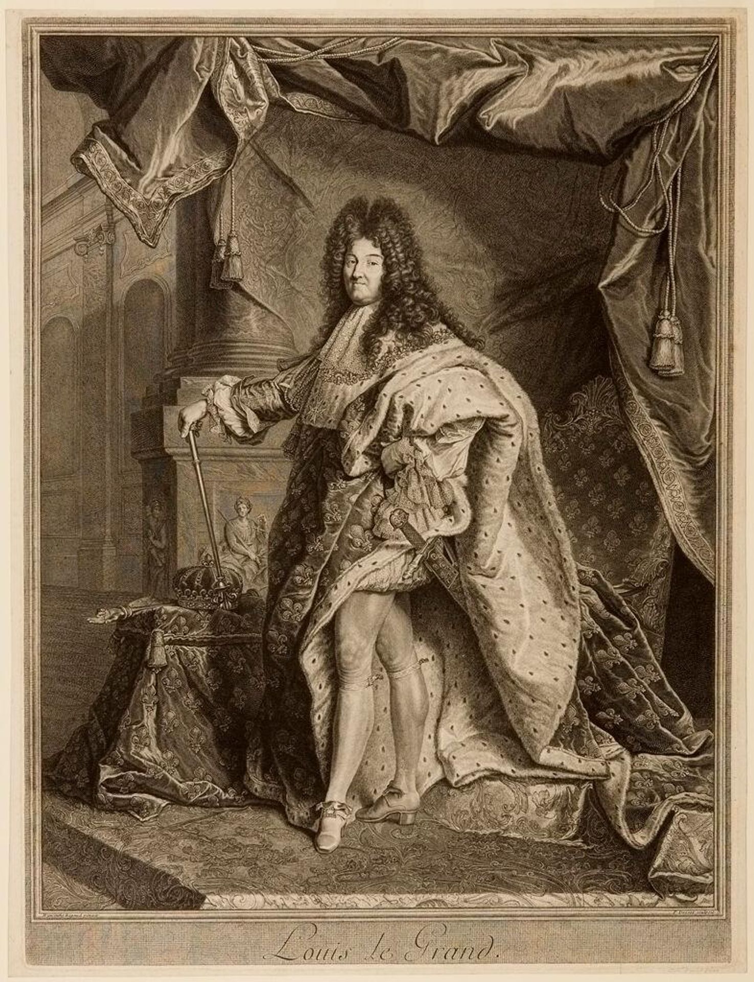 Louis Le Grand (Louis XIV) by Pierre Drevet