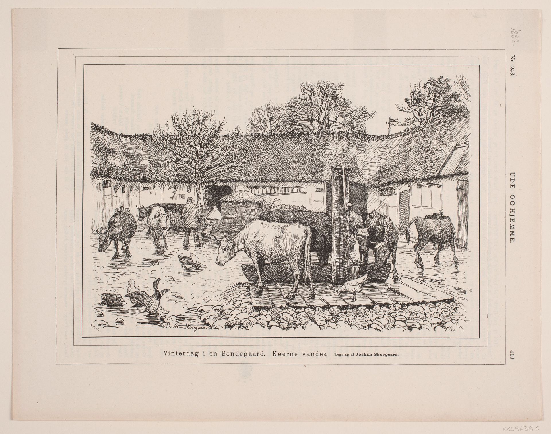 Vinterdag i en Bondegård by Anonymous