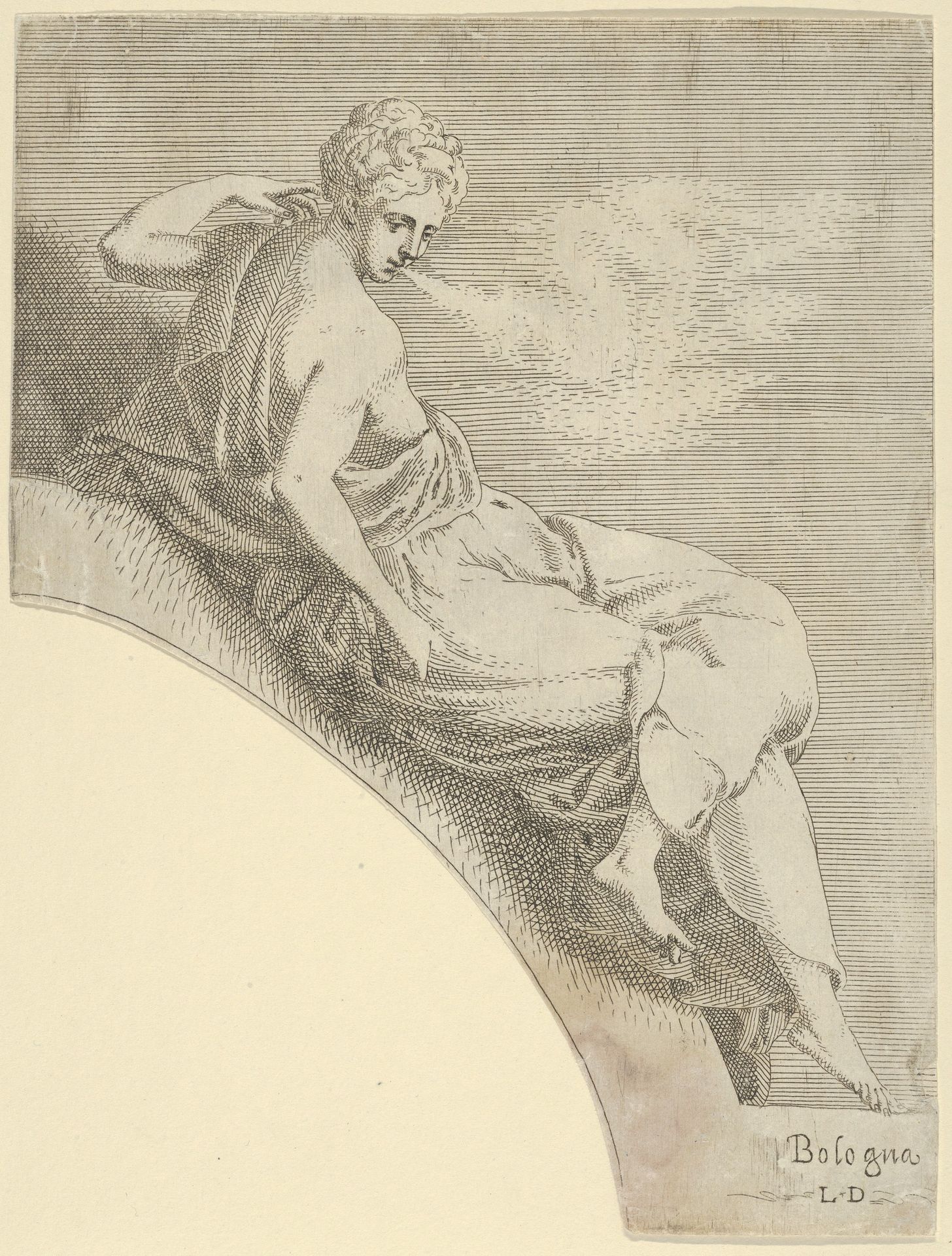 Polyhymnia, from "Twelve Muses and Goddesses" by Léon Davent