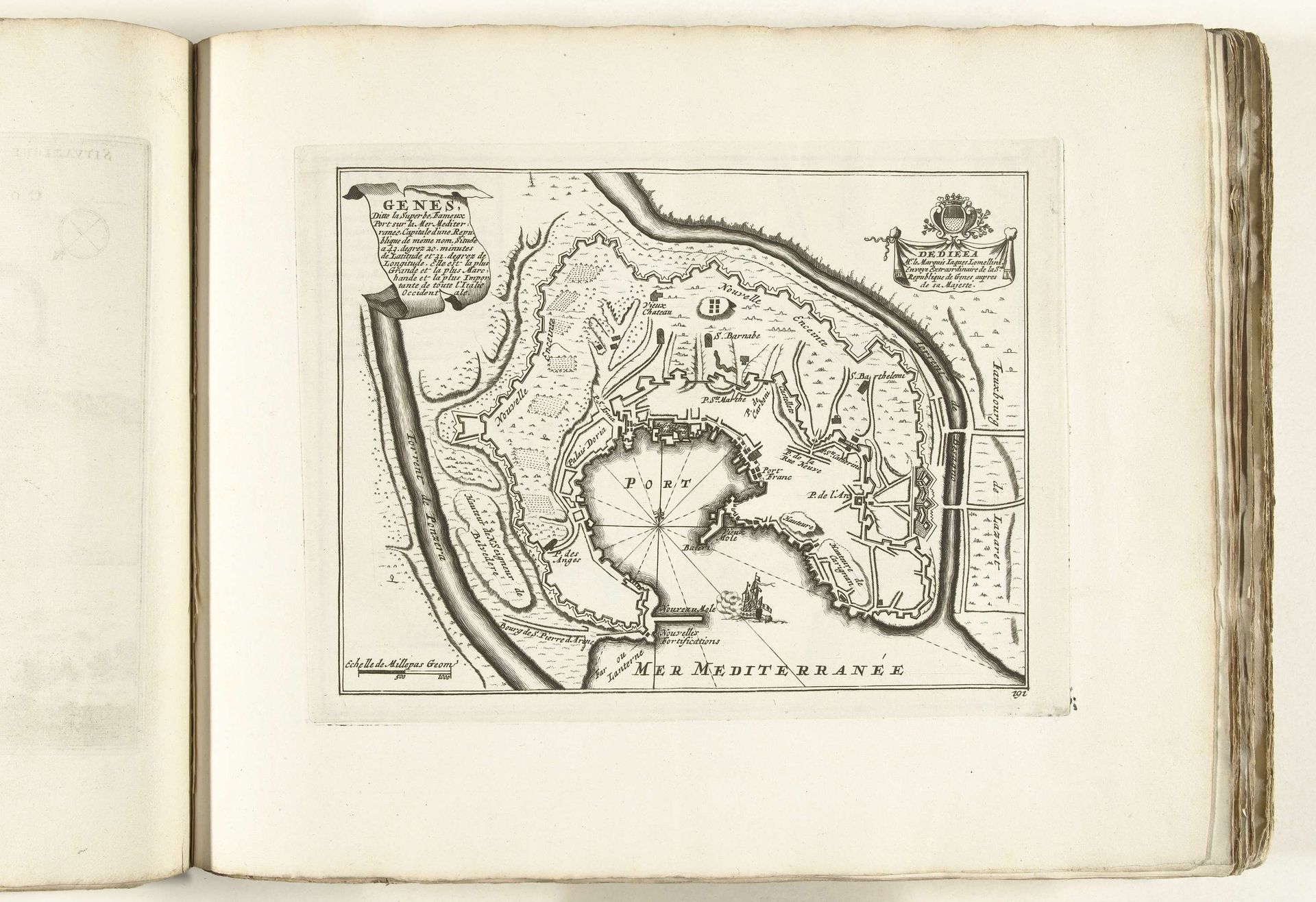 Plattegrond van Genua, ca. 1702 by Anonymous