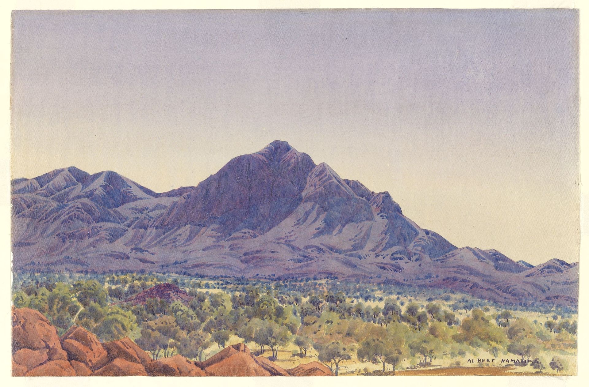 Haasts Bluff by Albert Namatjira