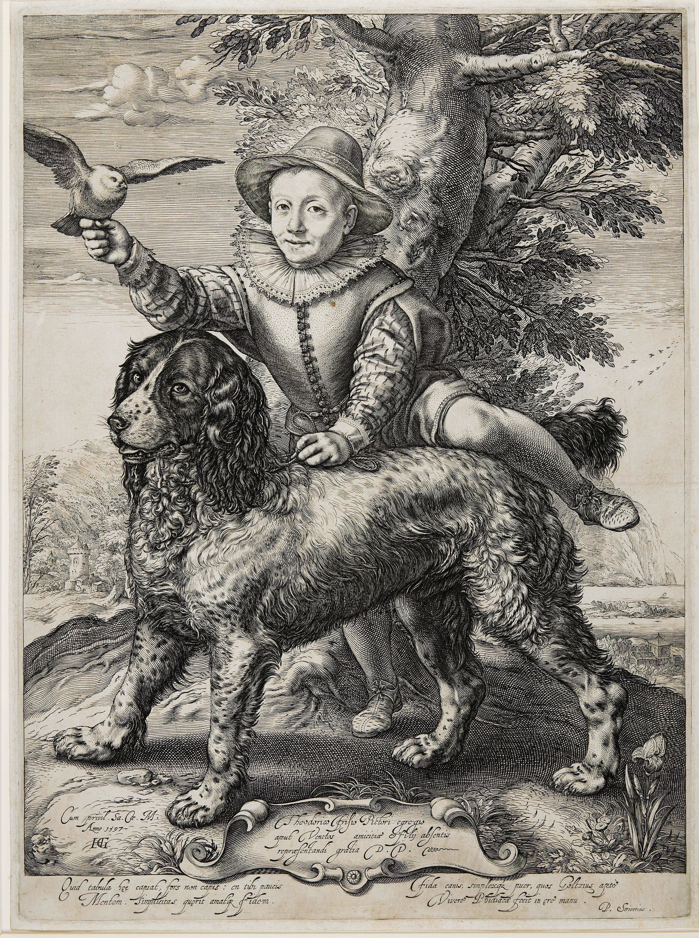 Frederik de Vries by Hendrick Goltzius