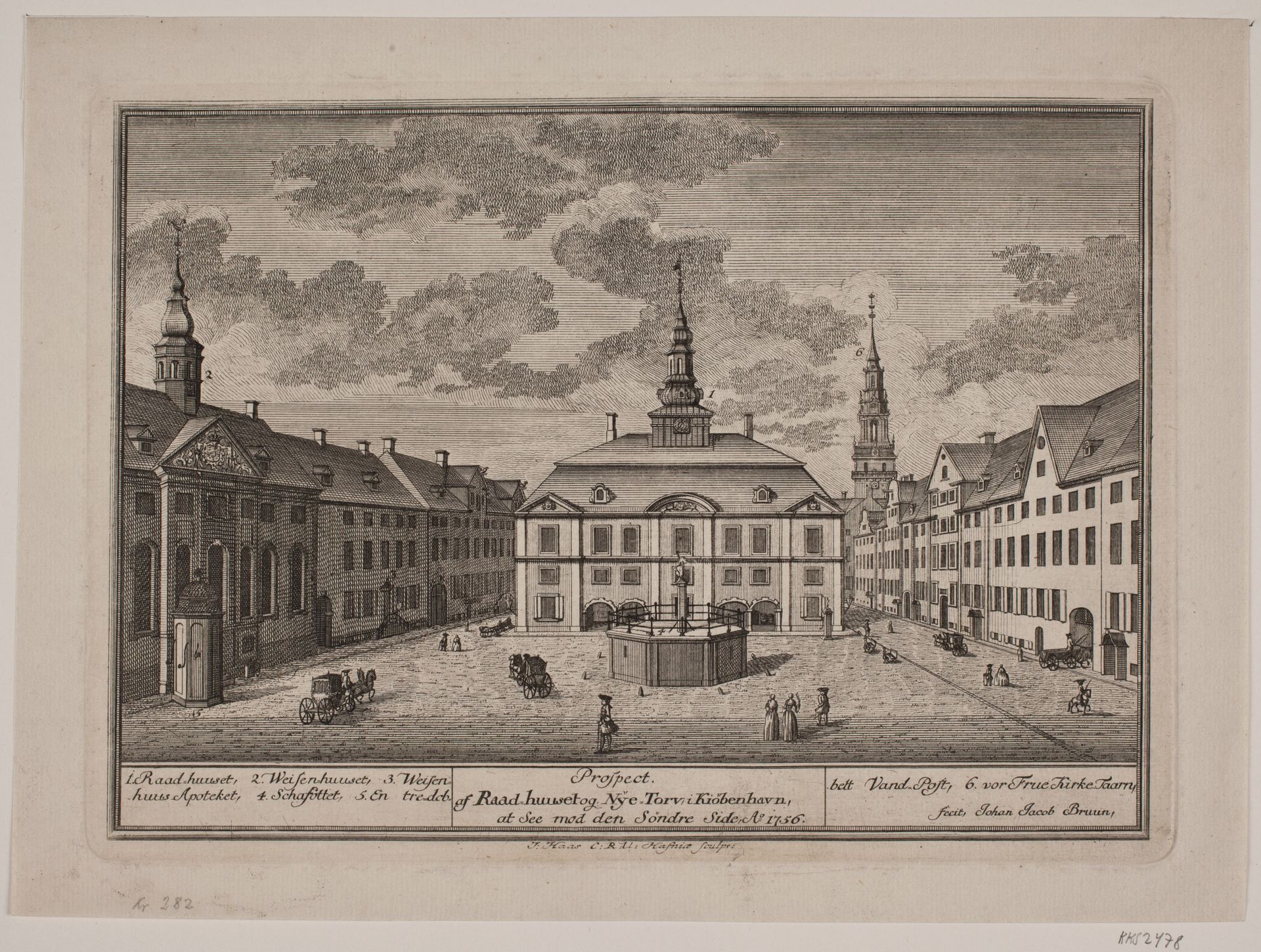 Prospekt af Rådhuset på Nytorv i København by Jonas Haas