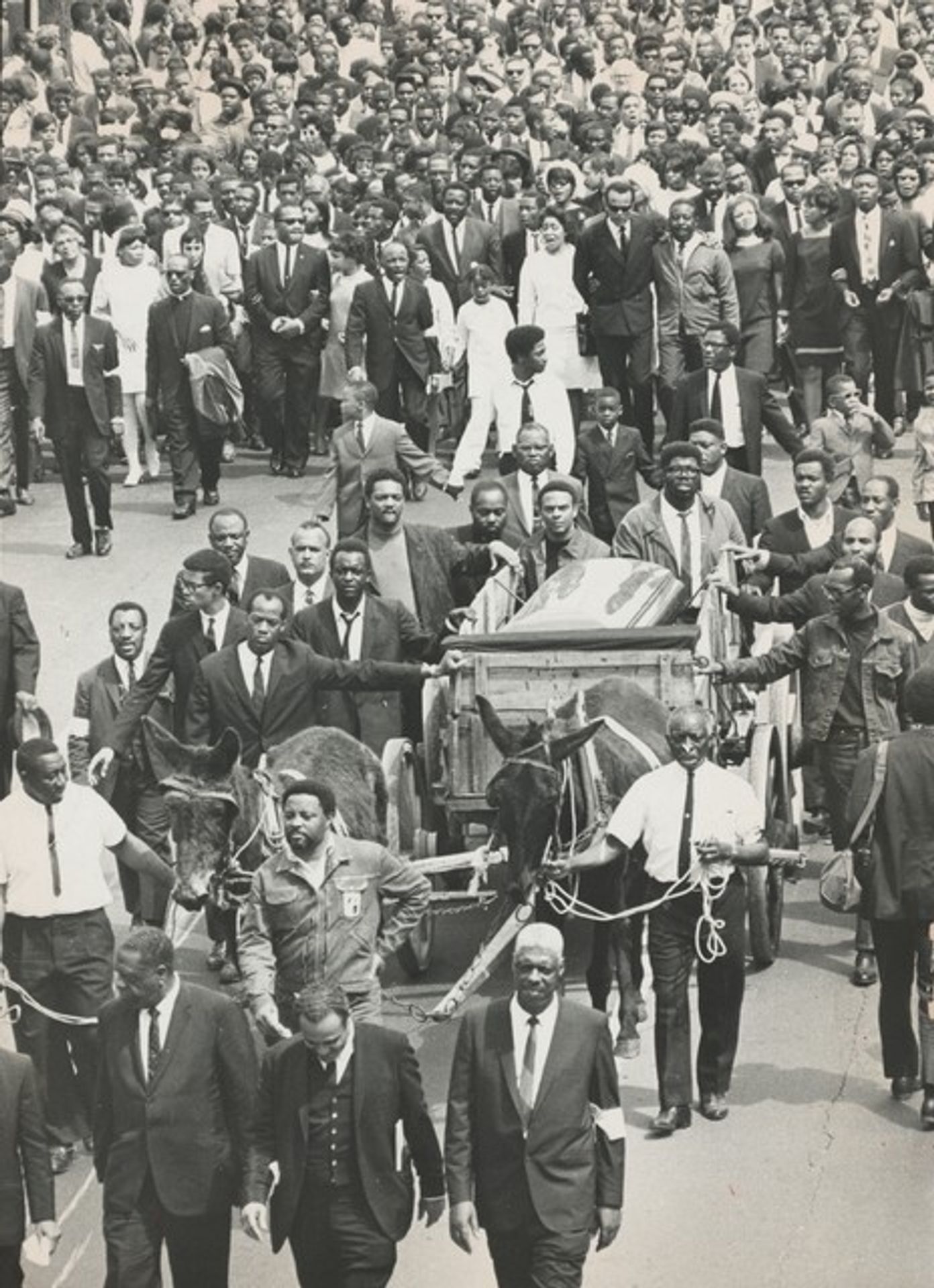 MLK Funeral Procession by Robert R. McElroy